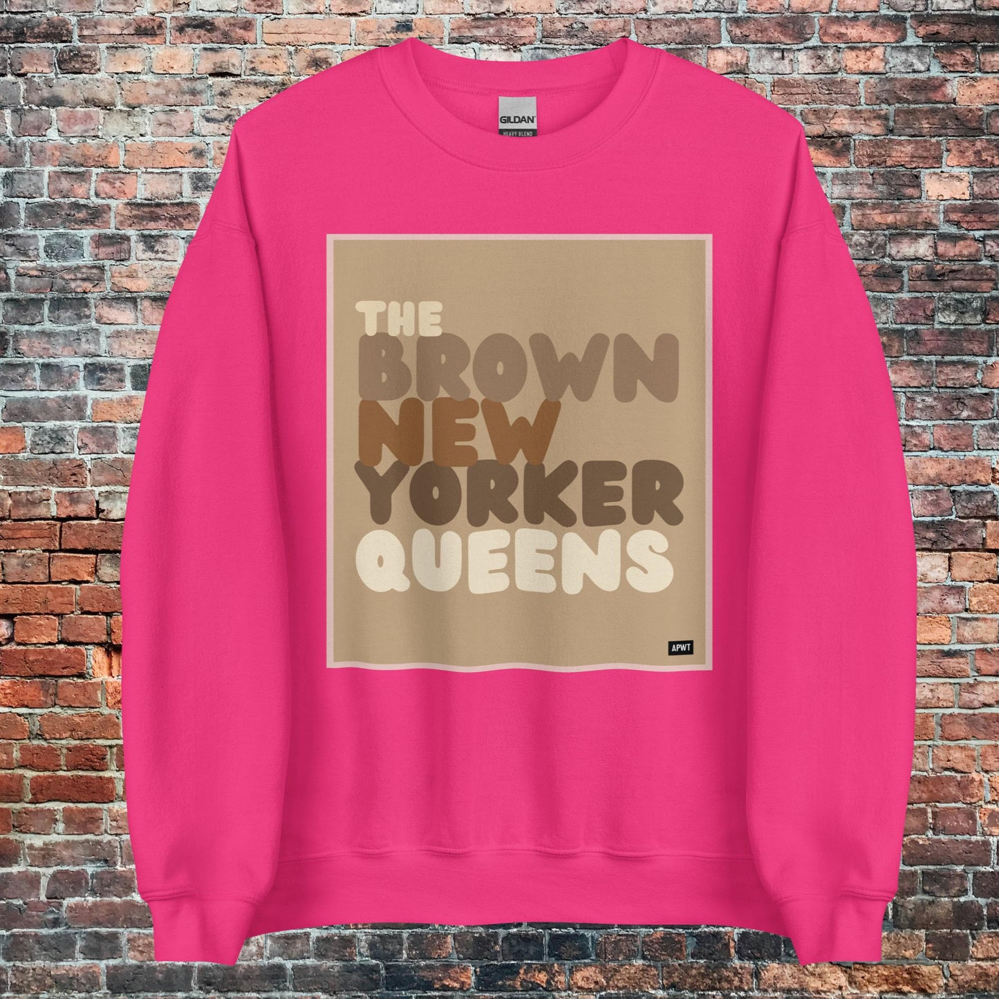 The Brown New Yorker Queens Unisex Crew Neck Sweatshirt - Available in Assorted Color