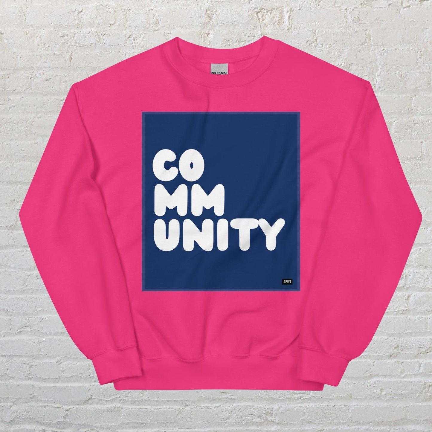 A Community in Dark Blue Unisex Crew Neck Sweatshirt