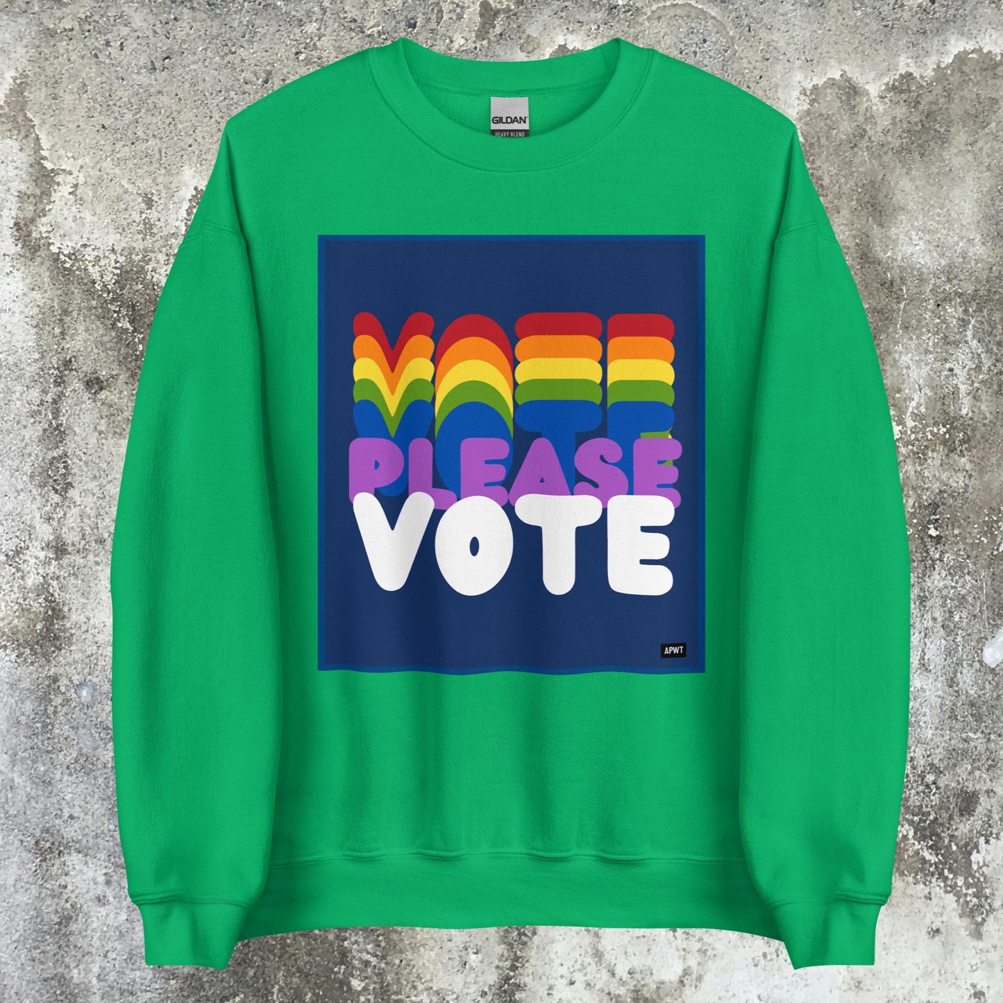 Please Vote in Color Unisex Crew Neck Sweatshirt - Available in Assorted Colors