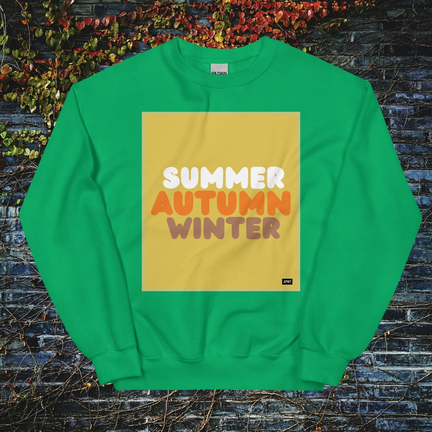 Autumn in Yellow Unisex Crew Neck Sweatshirt - Available in Assorted Colors