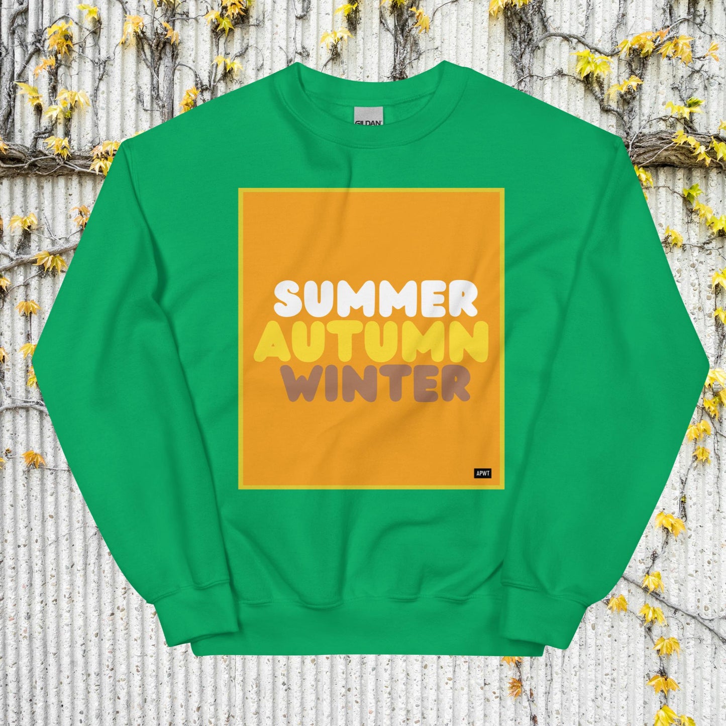 Autumn in Orange Unisex Crew Neck Sweatshirt - Available in Assorted Colors