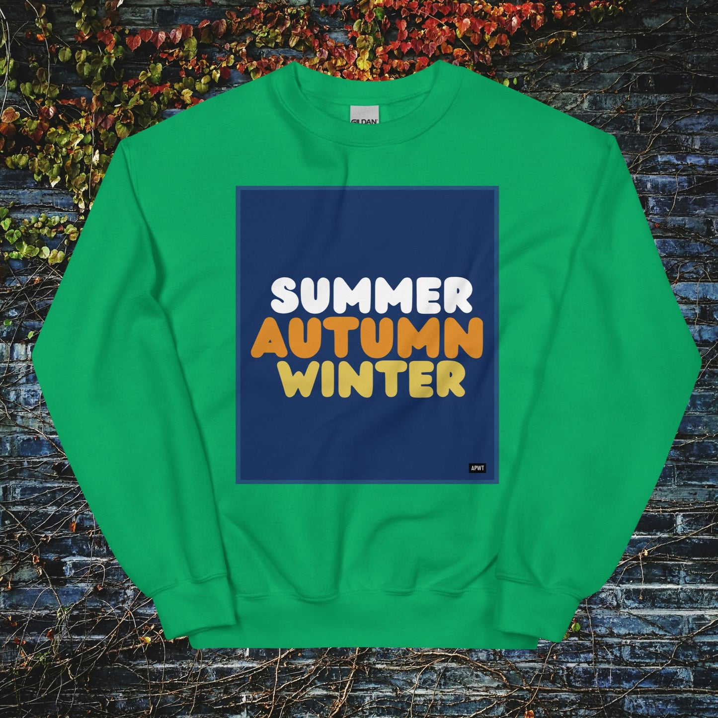Autumn in Blue Unisex Crew Neck Sweatshirt - Available in Assorted Colors