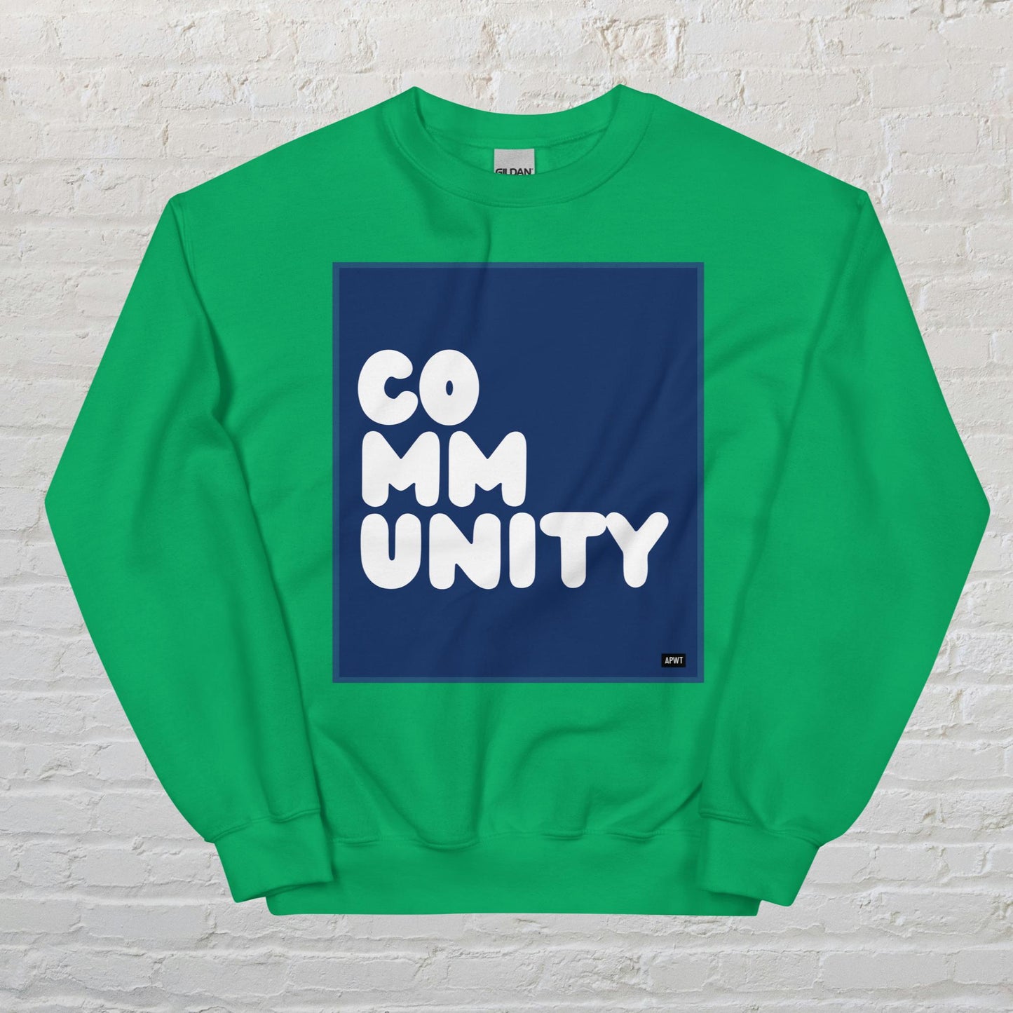 A Community in Dark Blue Unisex Crew Neck Sweatshirt