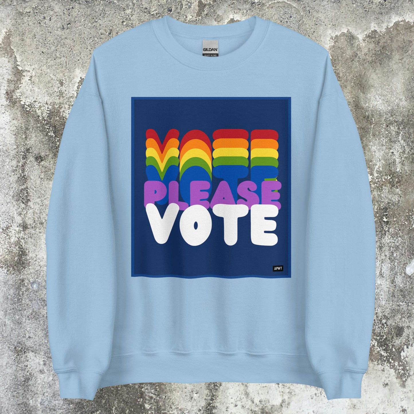 Please Vote in Color Unisex Crew Neck Sweatshirt - Available in Assorted Colors