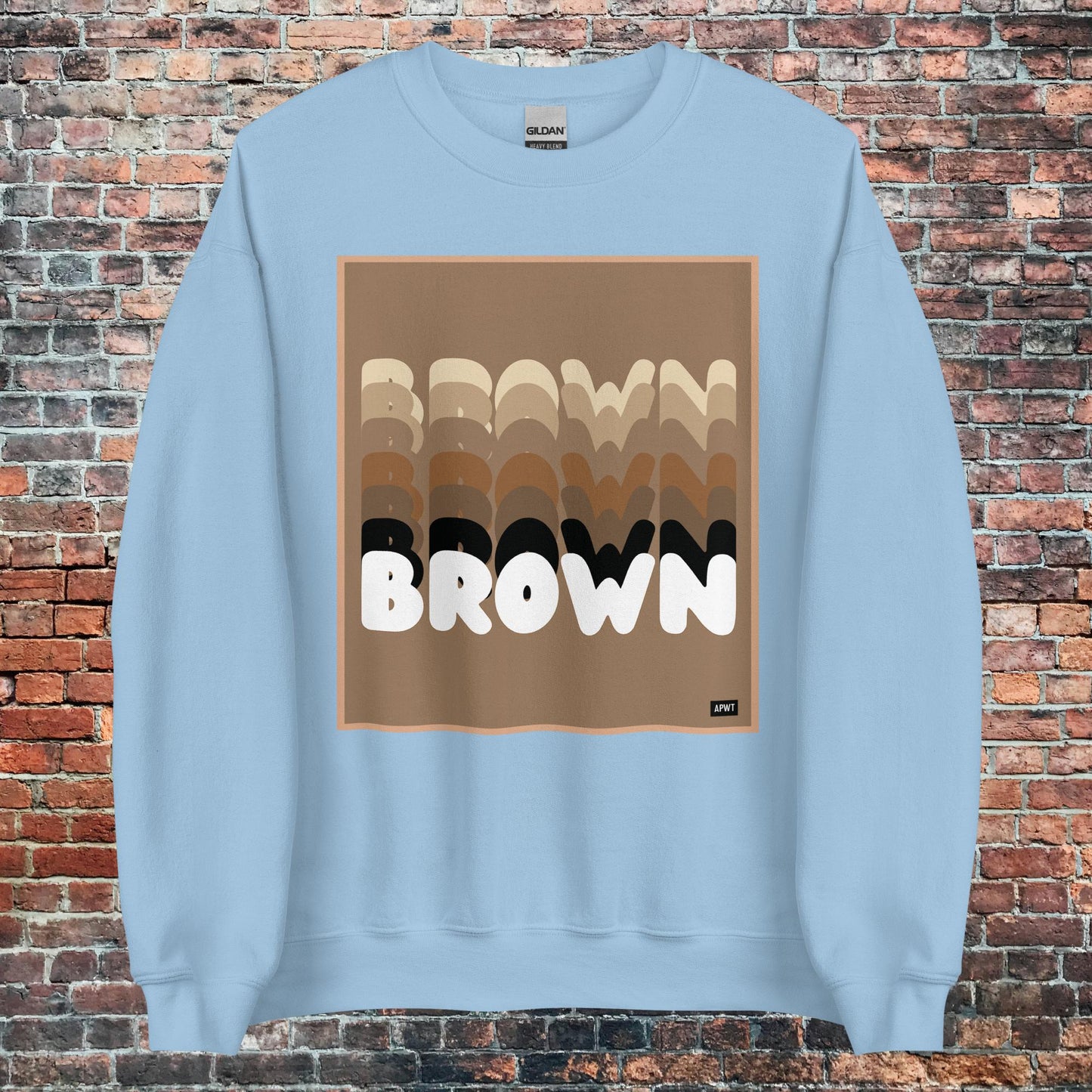Shades in Brown Unisex Crew Neck Sweatshirt - Available in Assorted Colors