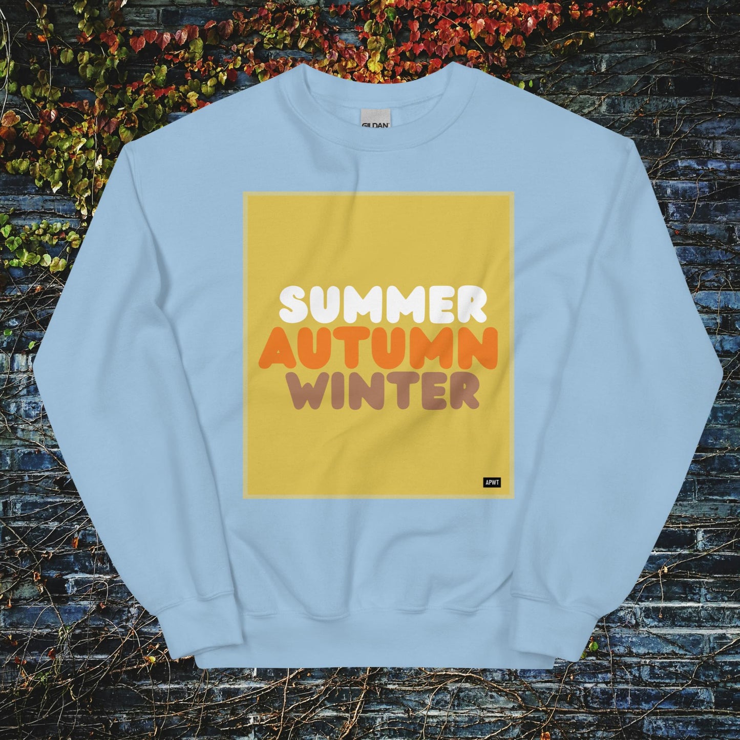 Autumn in Yellow Unisex Crew Neck Sweatshirt - Available in Assorted Colors