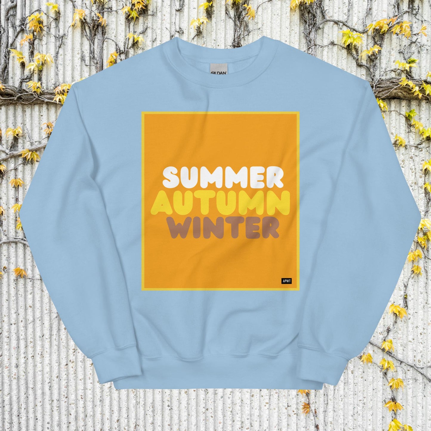 Autumn in Orange Unisex Crew Neck Sweatshirt - Available in Assorted Colors