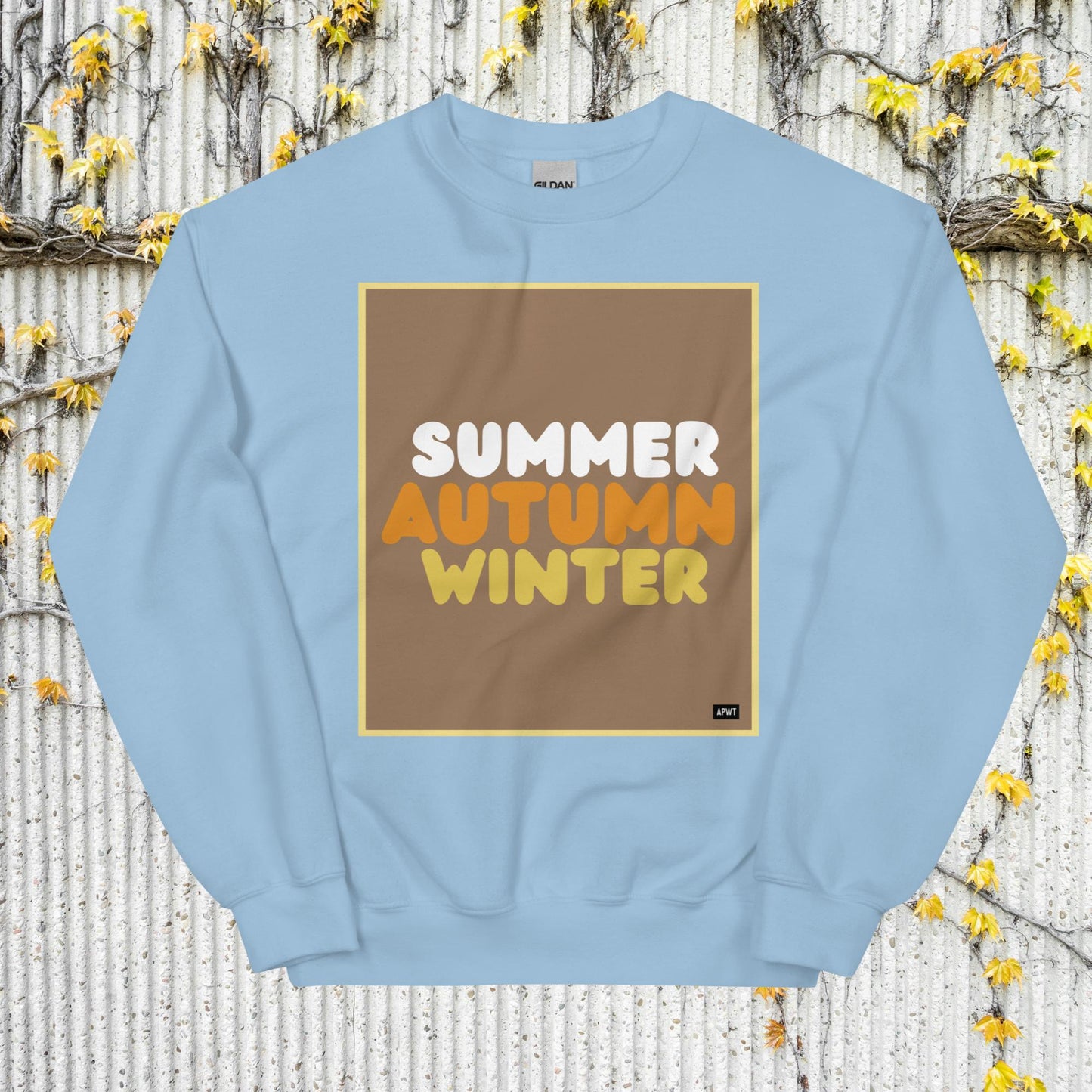 Autumn in Brown Unisex Crew Neck Sweatshirt - Available in Assorted Colors