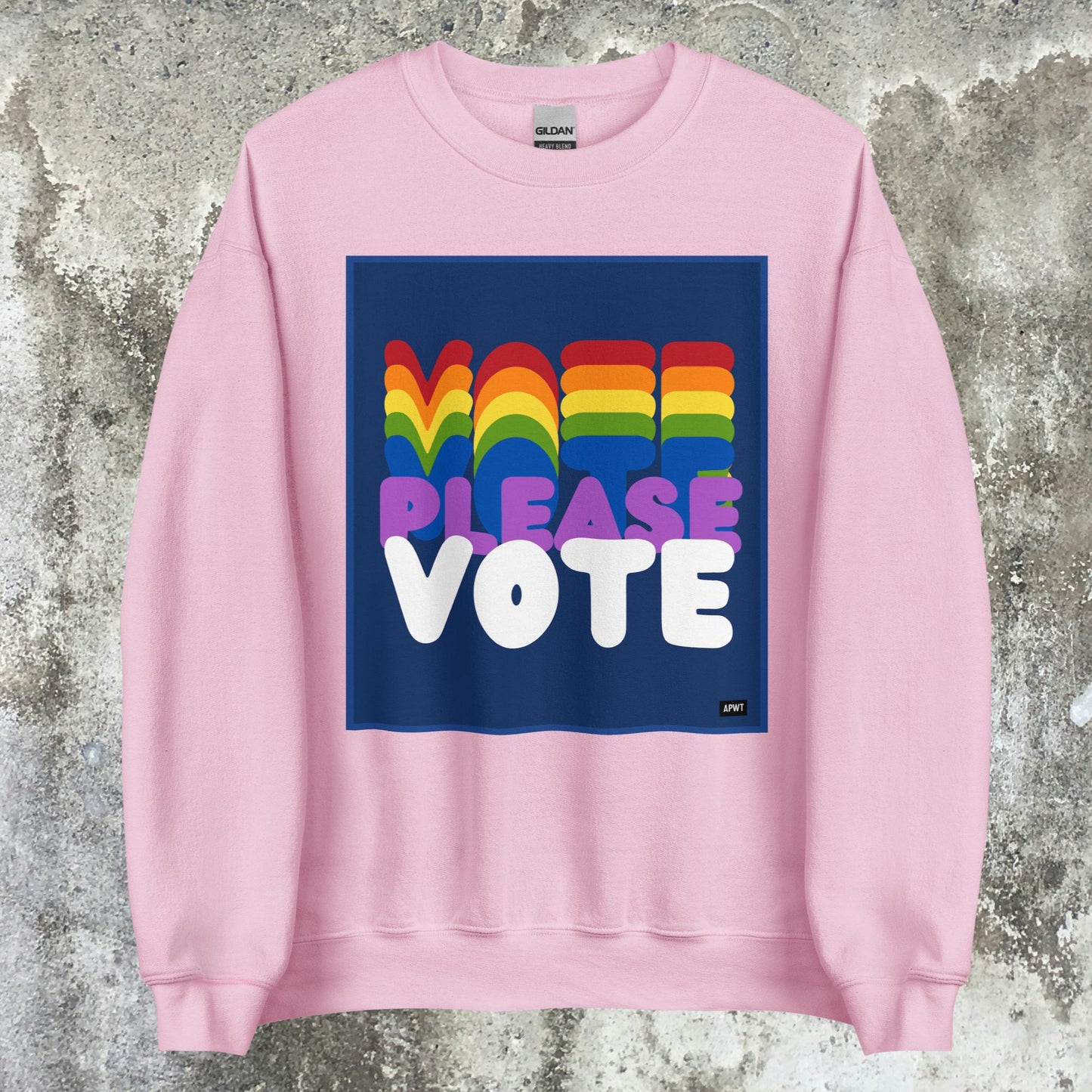 Please Vote in Color Unisex Crew Neck Sweatshirt - Available in Assorted Colors