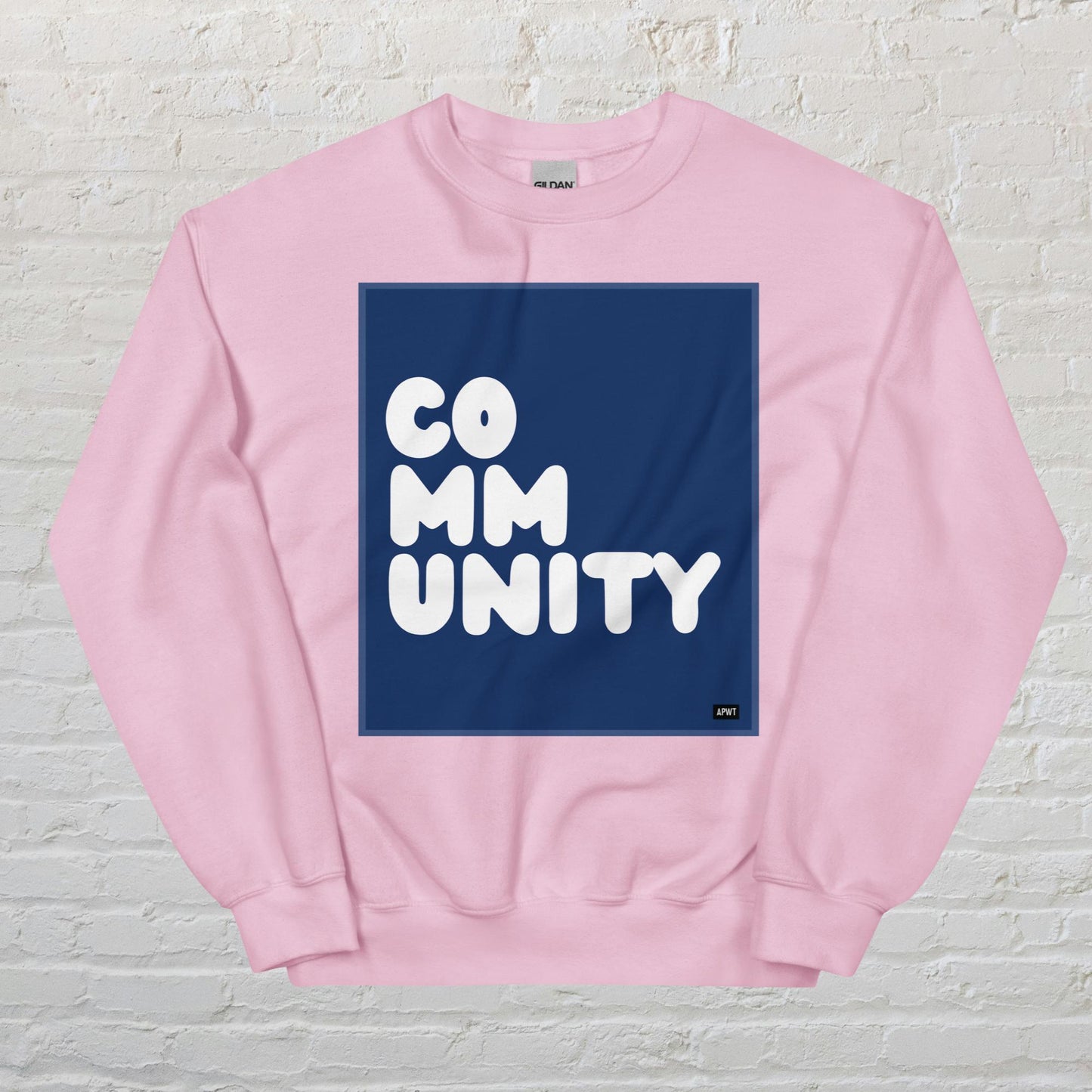 A Community in Dark Blue Unisex Crew Neck Sweatshirt