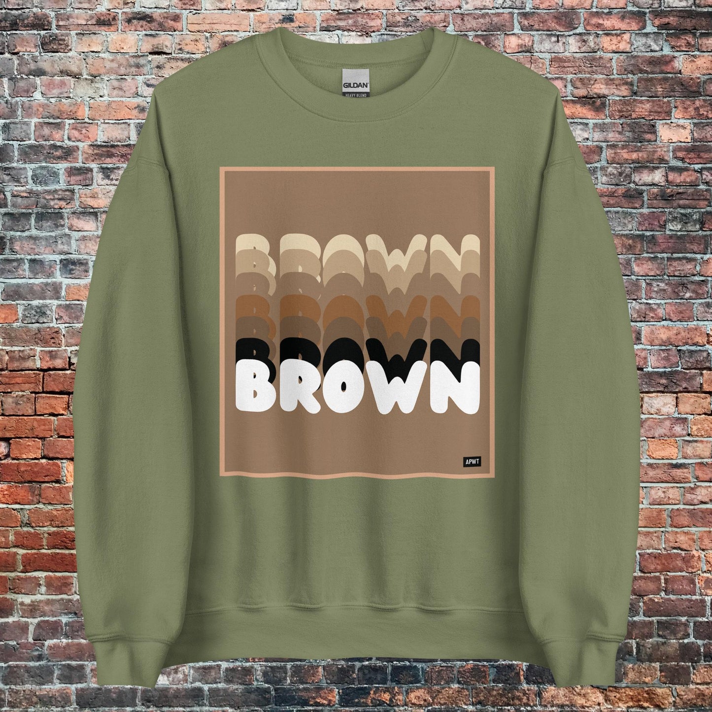 Shades in Brown Unisex Crew Neck Sweatshirt - Available in Assorted Colors
