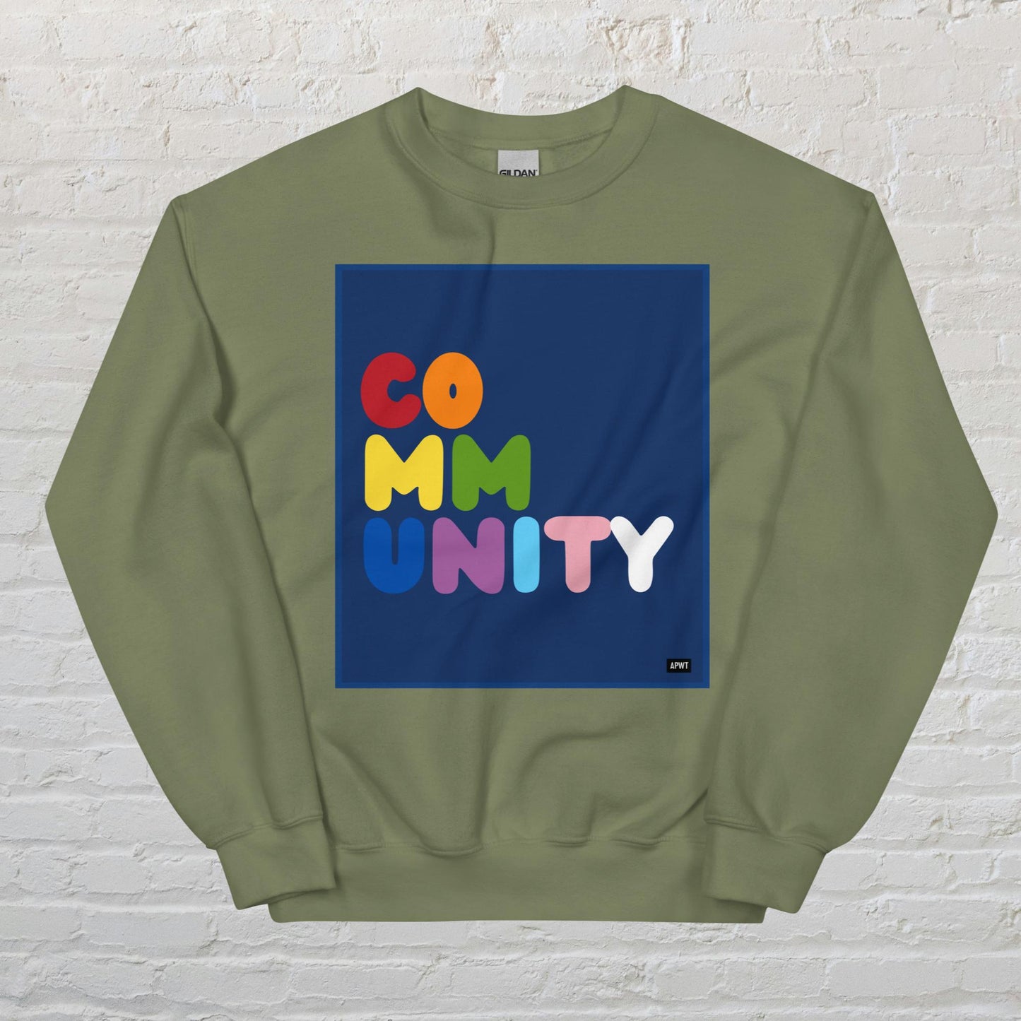 Rainbow Community Unisex Crew Neck Sweatshirt - Available in Assorted Colors