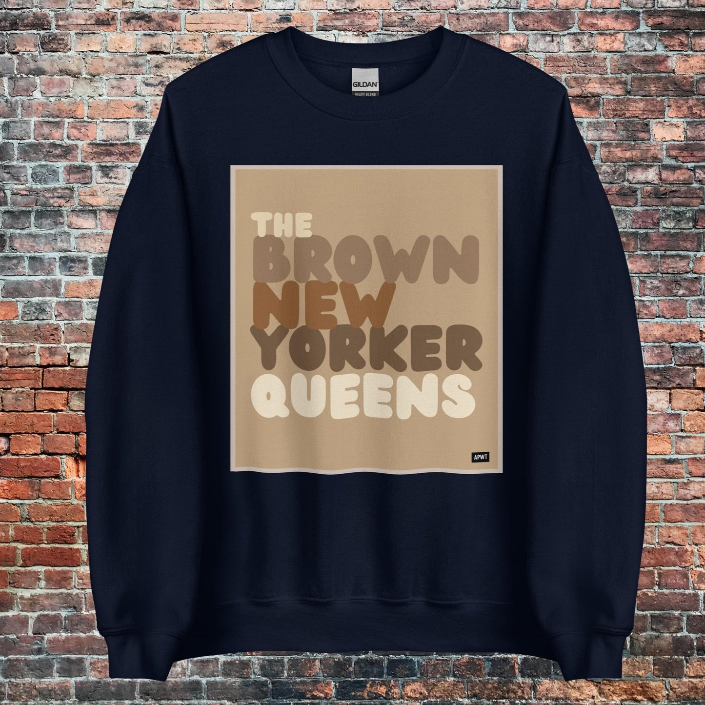 The Brown New Yorker Queens Unisex Crew Neck Sweatshirt - Available in Assorted Color