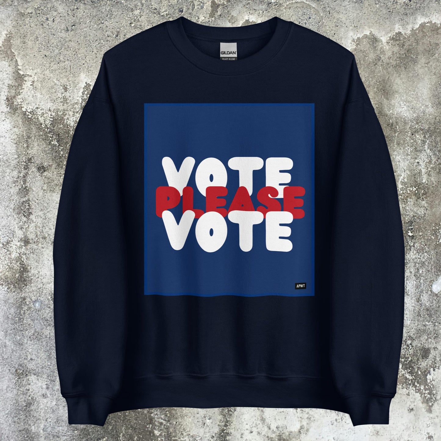 Please Vote Unisex Crew Neck Sweatshirt - Available in Assorted Colors