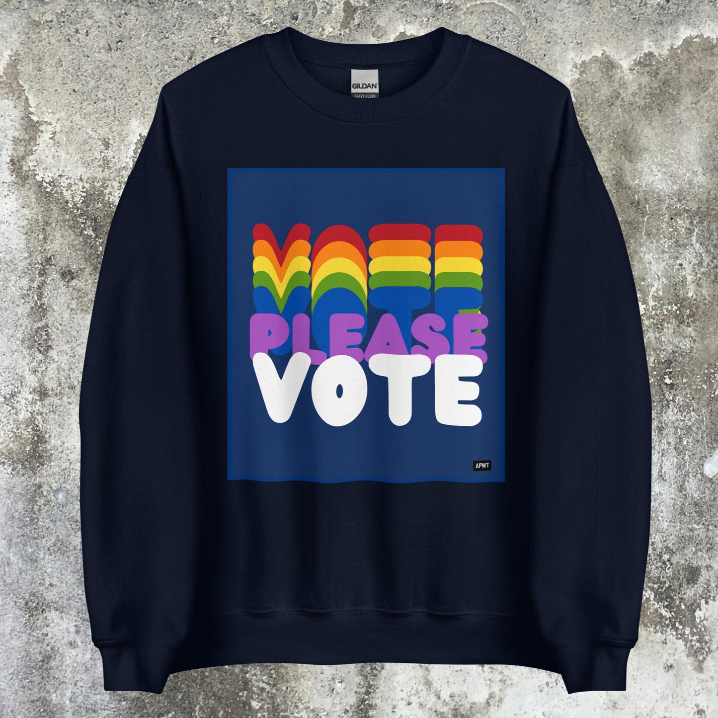 Please Vote in Color Unisex Crew Neck Sweatshirt - Available in Assorted Colors