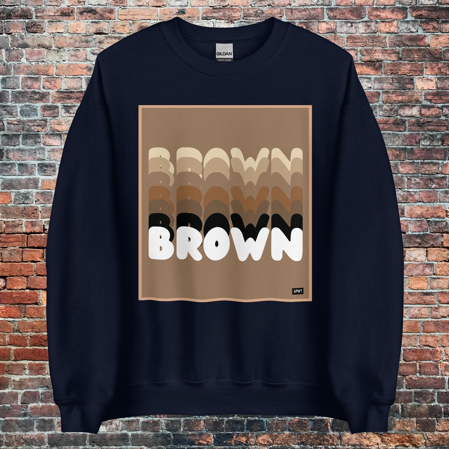 Shades in Brown Unisex Crew Neck Sweatshirt - Available in Assorted Colors