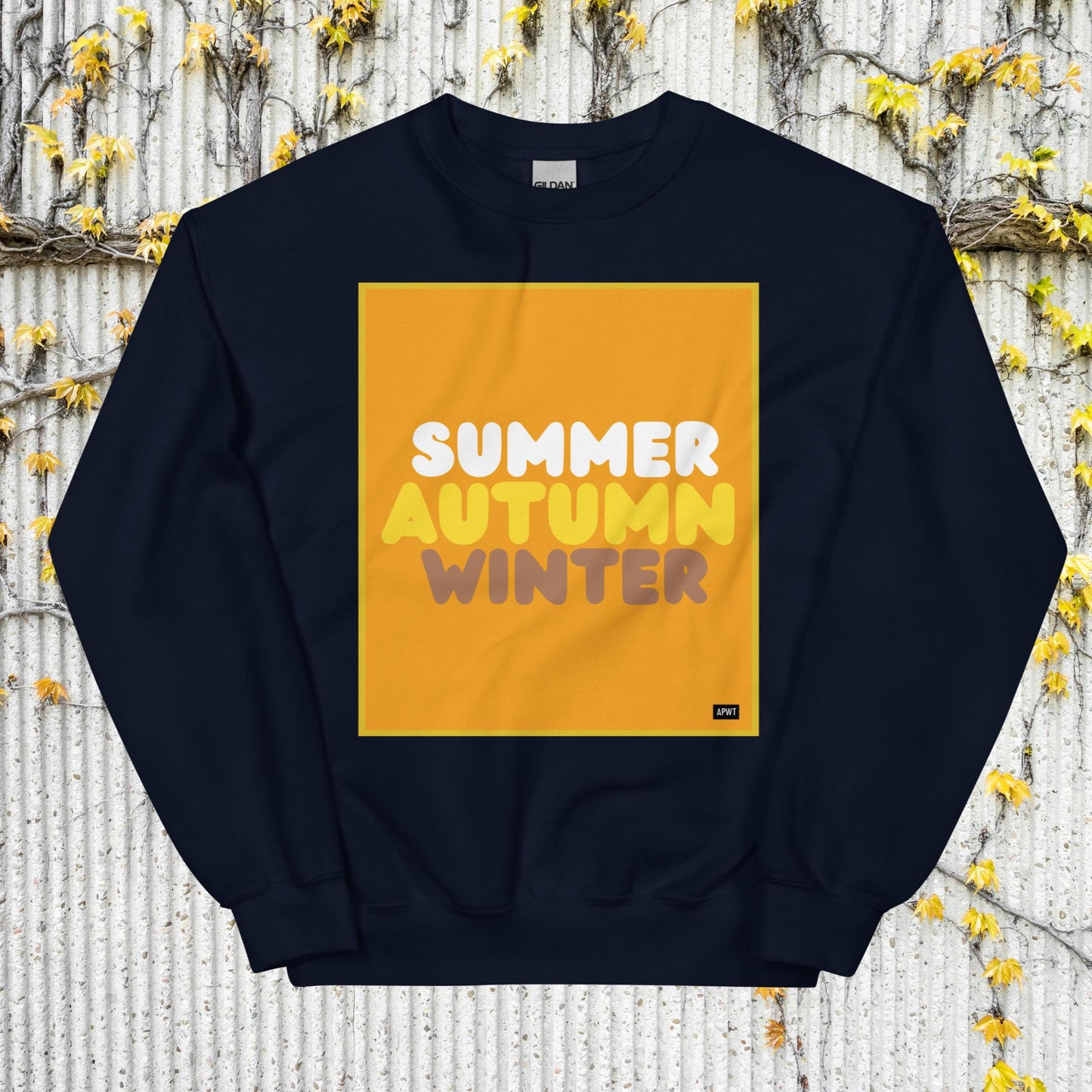 Autumn in Orange Unisex Crew Neck Sweatshirt - Available in Assorted Colors