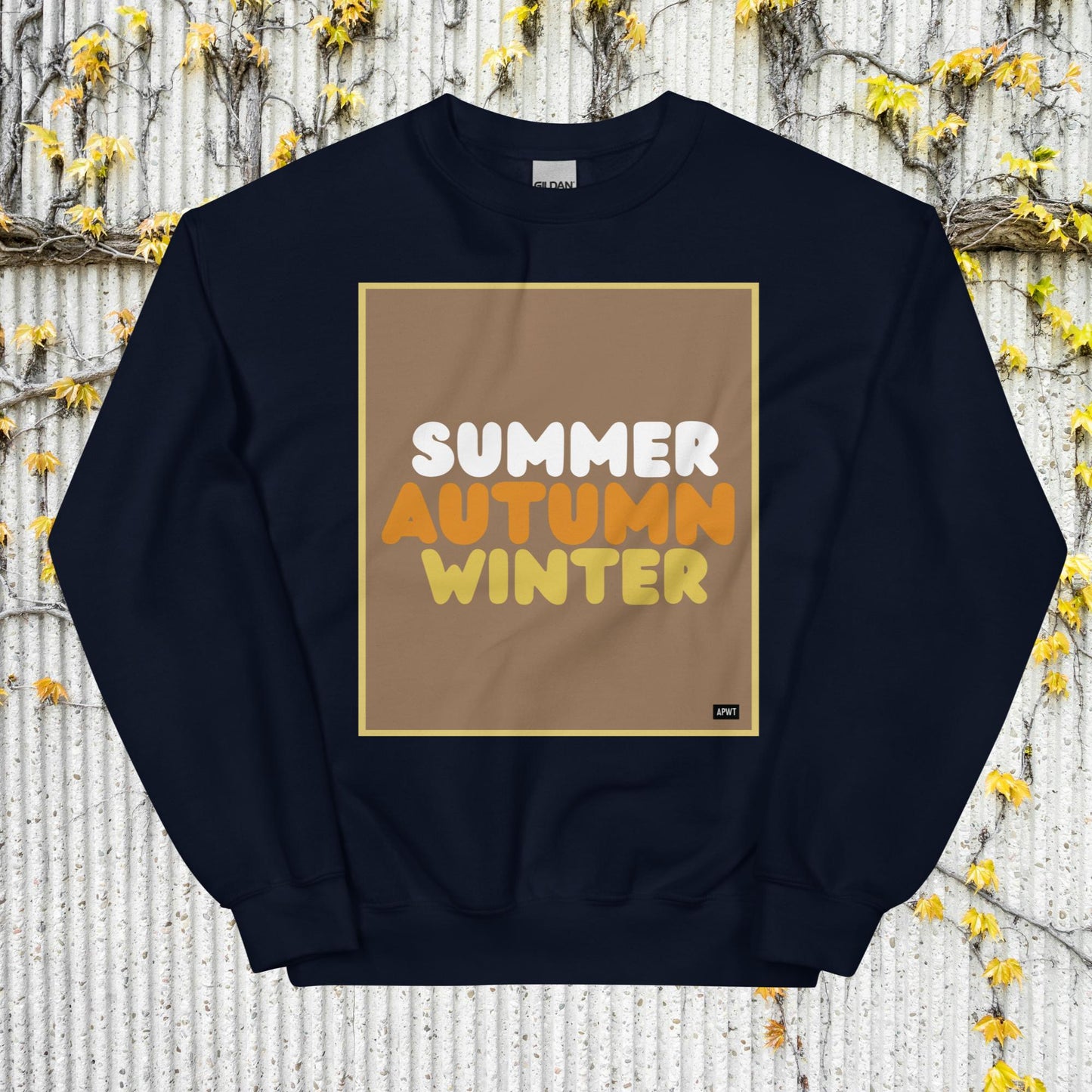 Autumn in Brown Unisex Crew Neck Sweatshirt - Available in Assorted Colors