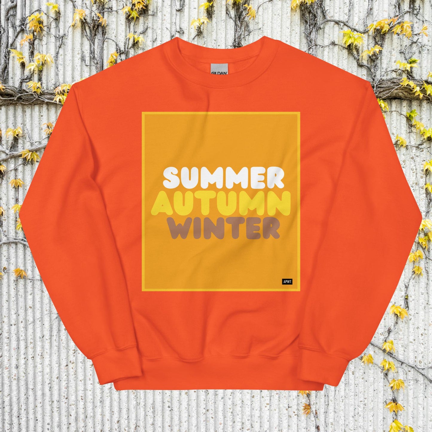 Autumn in Orange Unisex Crew Neck Sweatshirt - Available in Assorted Colors