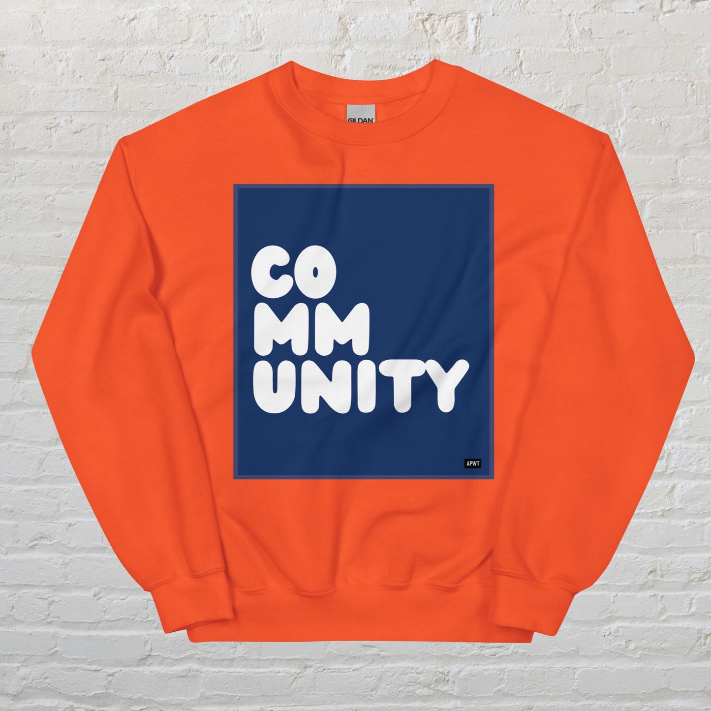 A Community in Dark Blue Unisex Crew Neck Sweatshirt