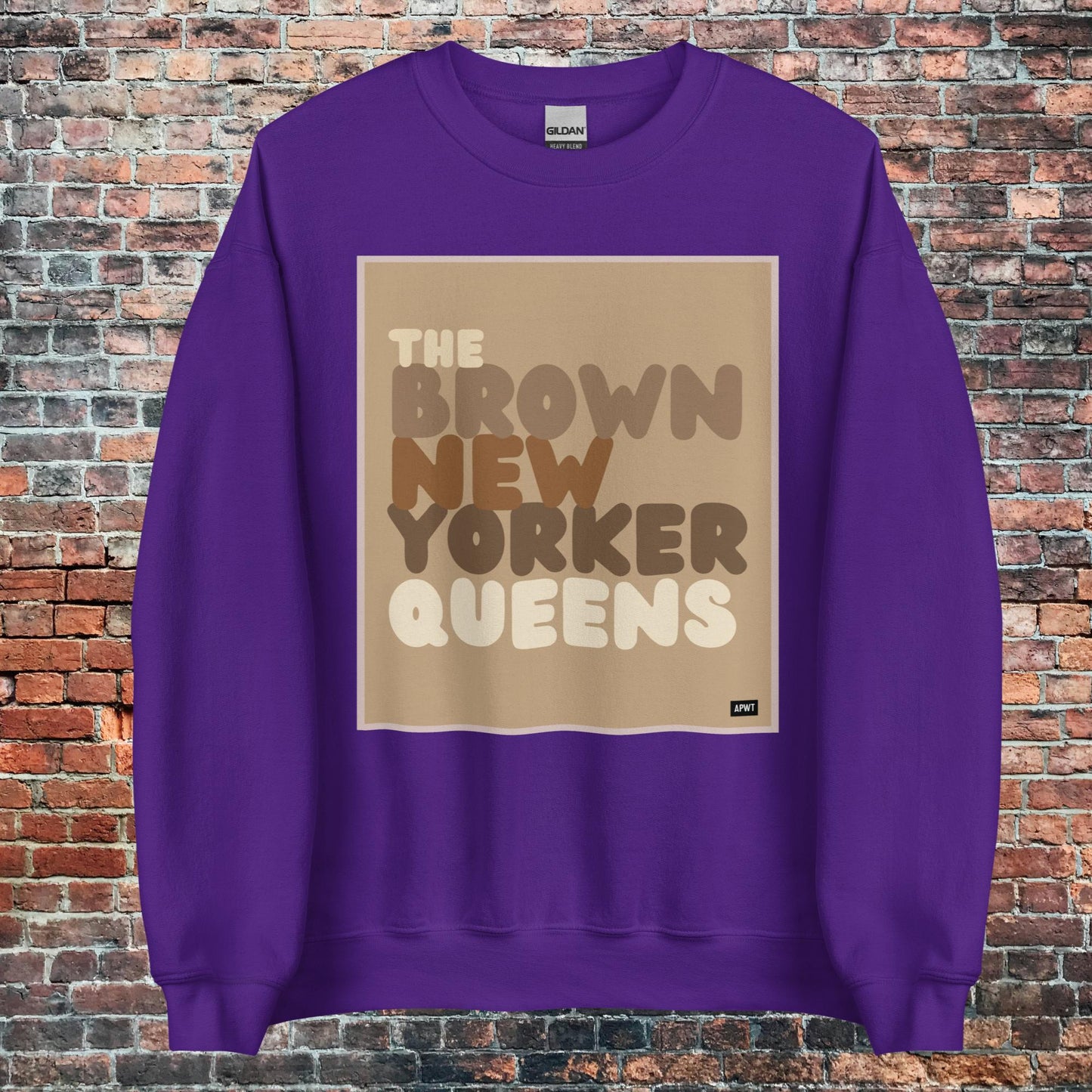 The Brown New Yorker Queens Unisex Crew Neck Sweatshirt - Available in Assorted Color