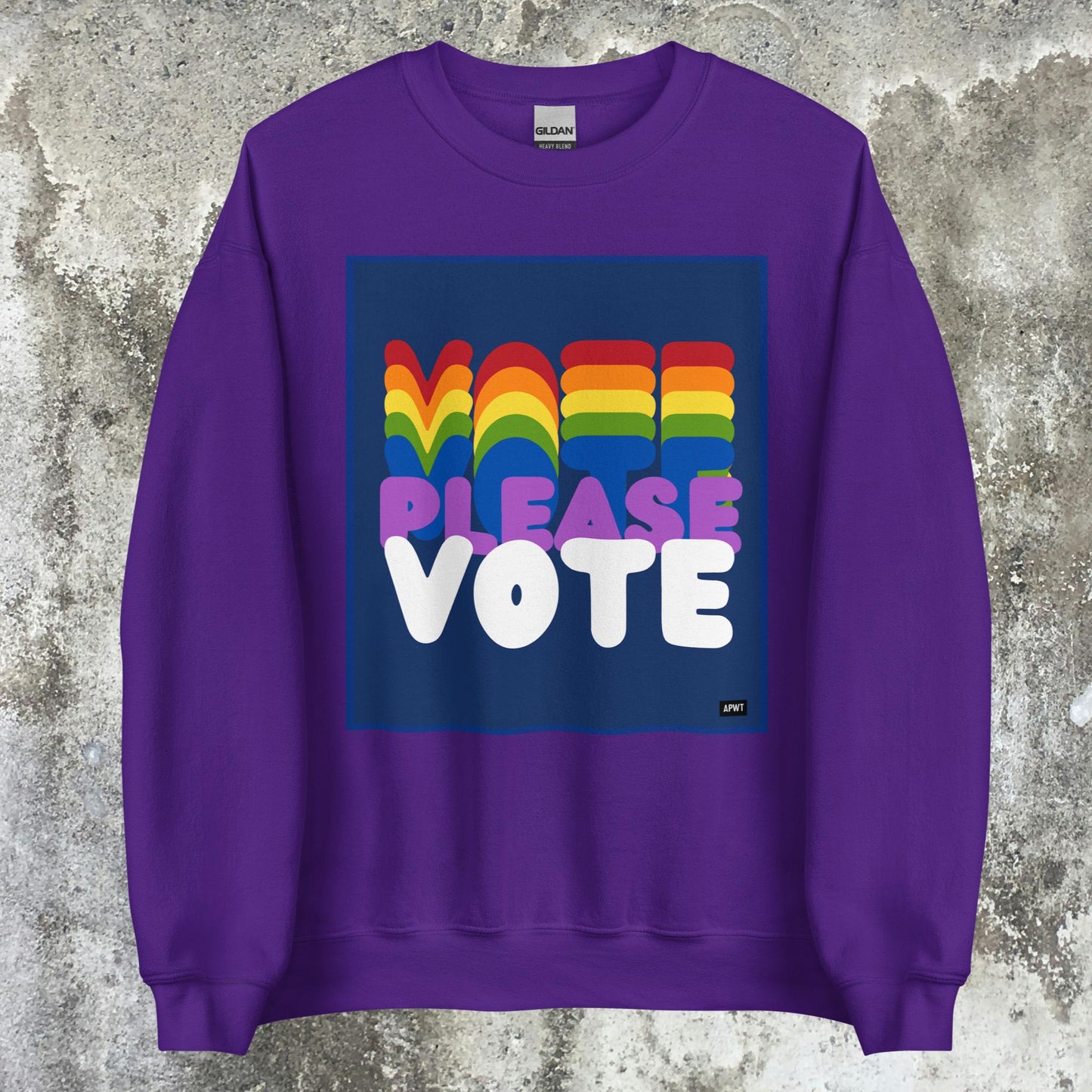Please Vote in Color Unisex Crew Neck Sweatshirt - Available in Assorted Colors