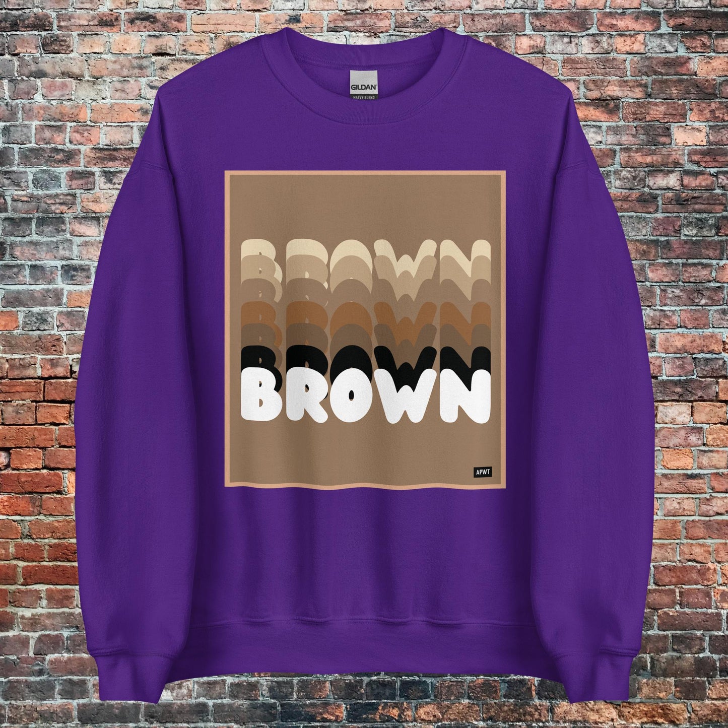 Shades in Brown Unisex Crew Neck Sweatshirt - Available in Assorted Colors