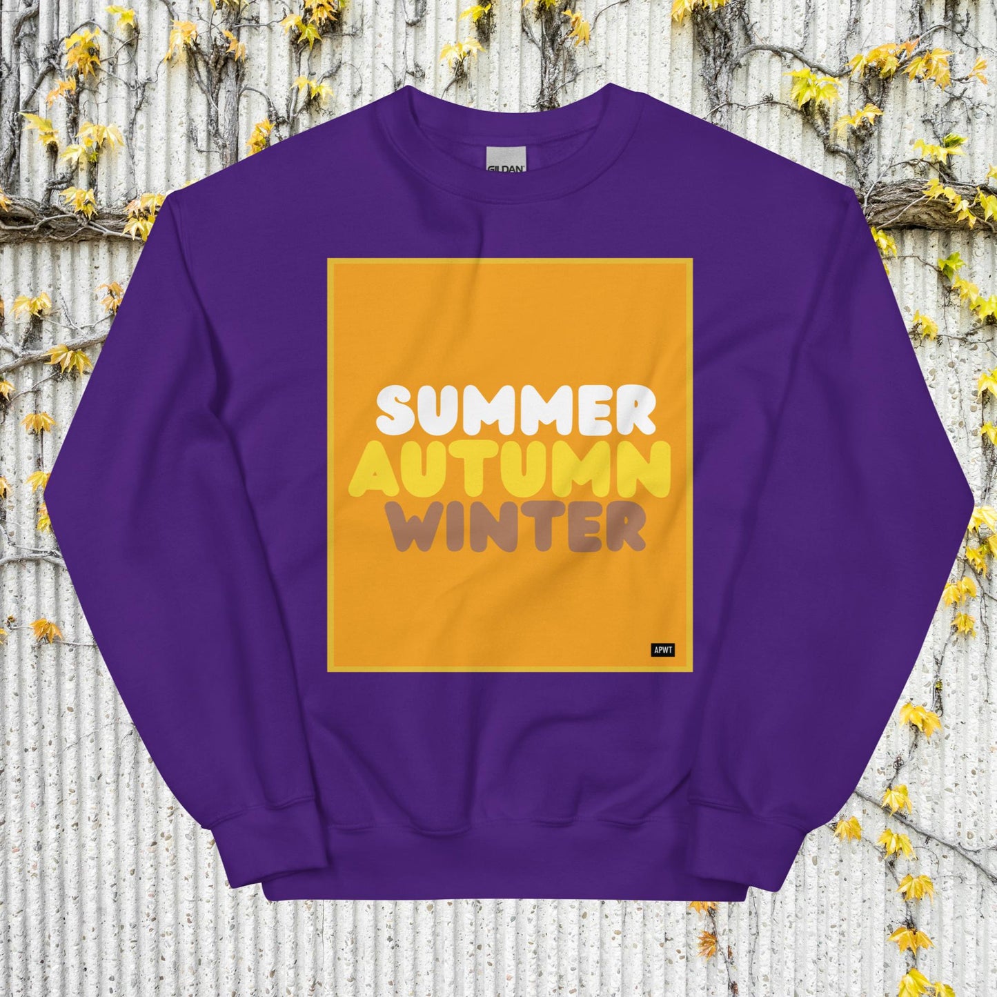 Autumn in Orange Unisex Crew Neck Sweatshirt - Available in Assorted Colors