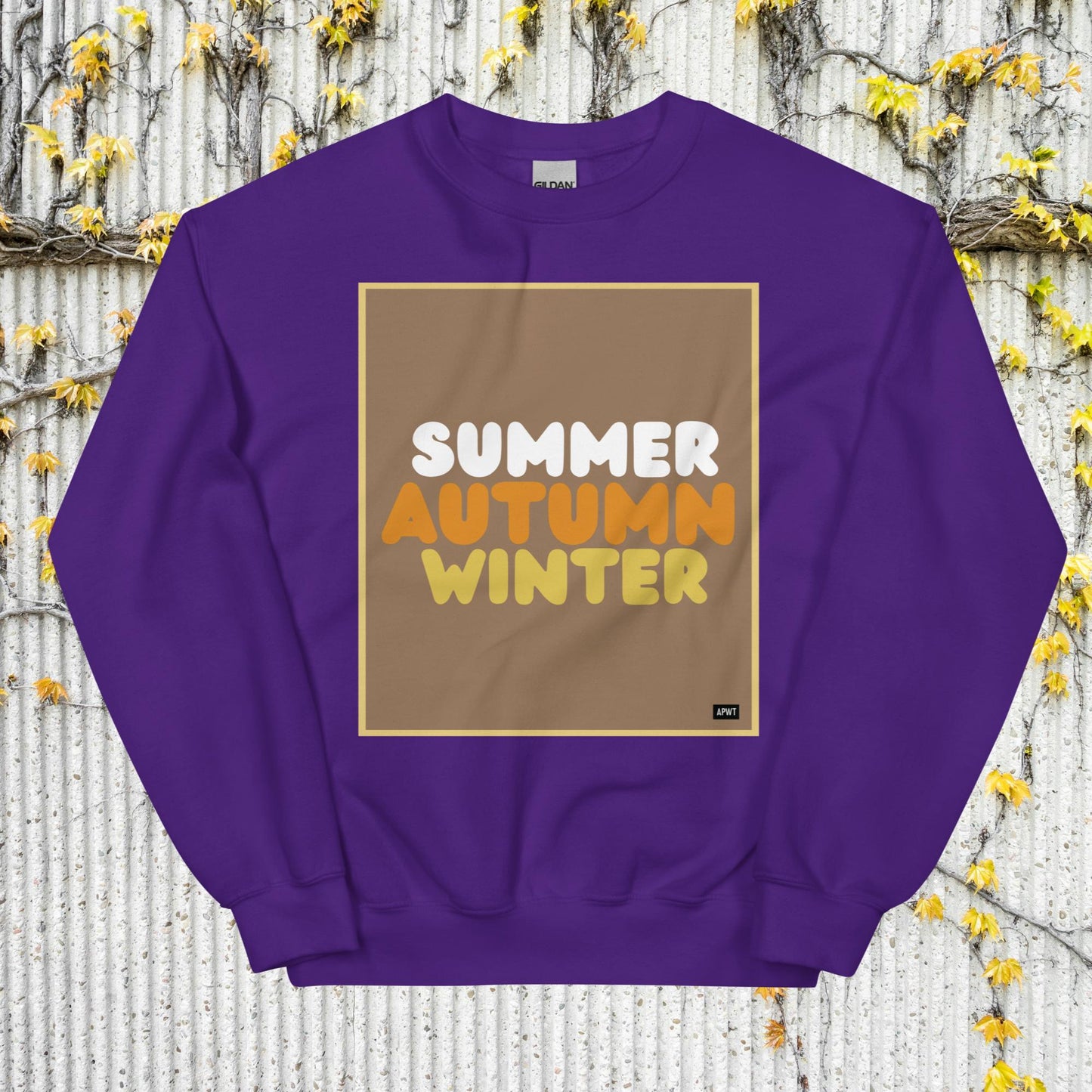 Autumn in Brown Unisex Crew Neck Sweatshirt - Available in Assorted Colors