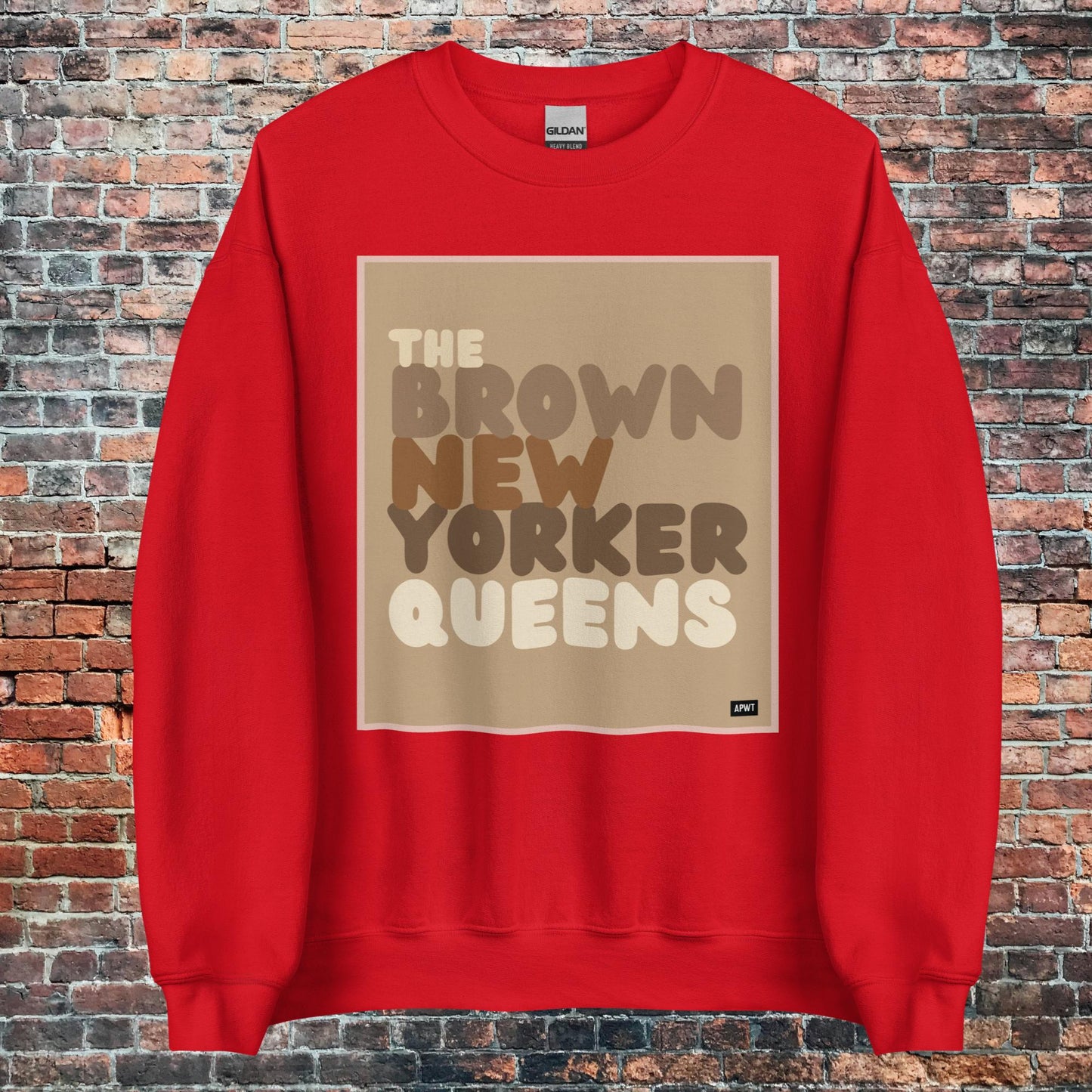 The Brown New Yorker Queens Unisex Crew Neck Sweatshirt - Available in Assorted Color