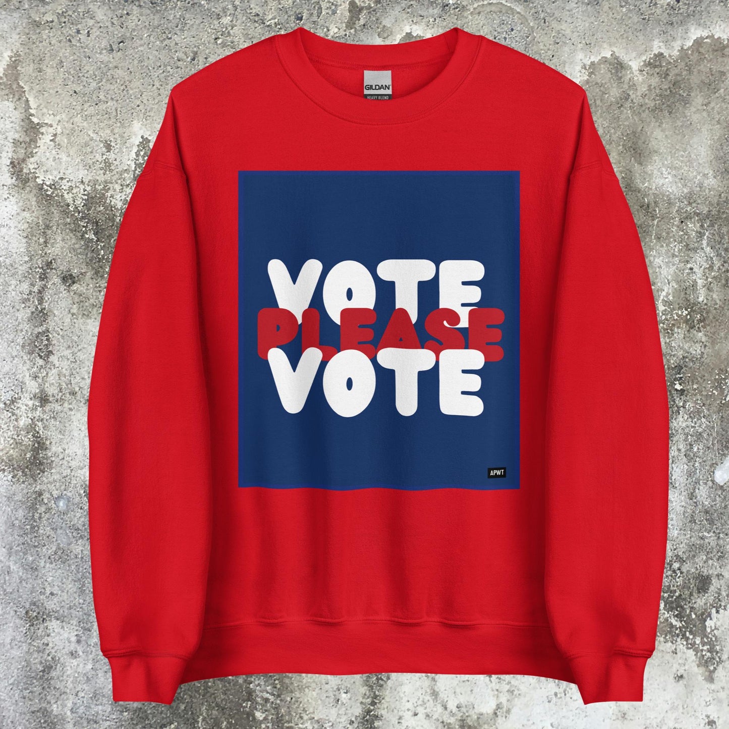 Please Vote Unisex Crew Neck Sweatshirt - Available in Assorted Colors