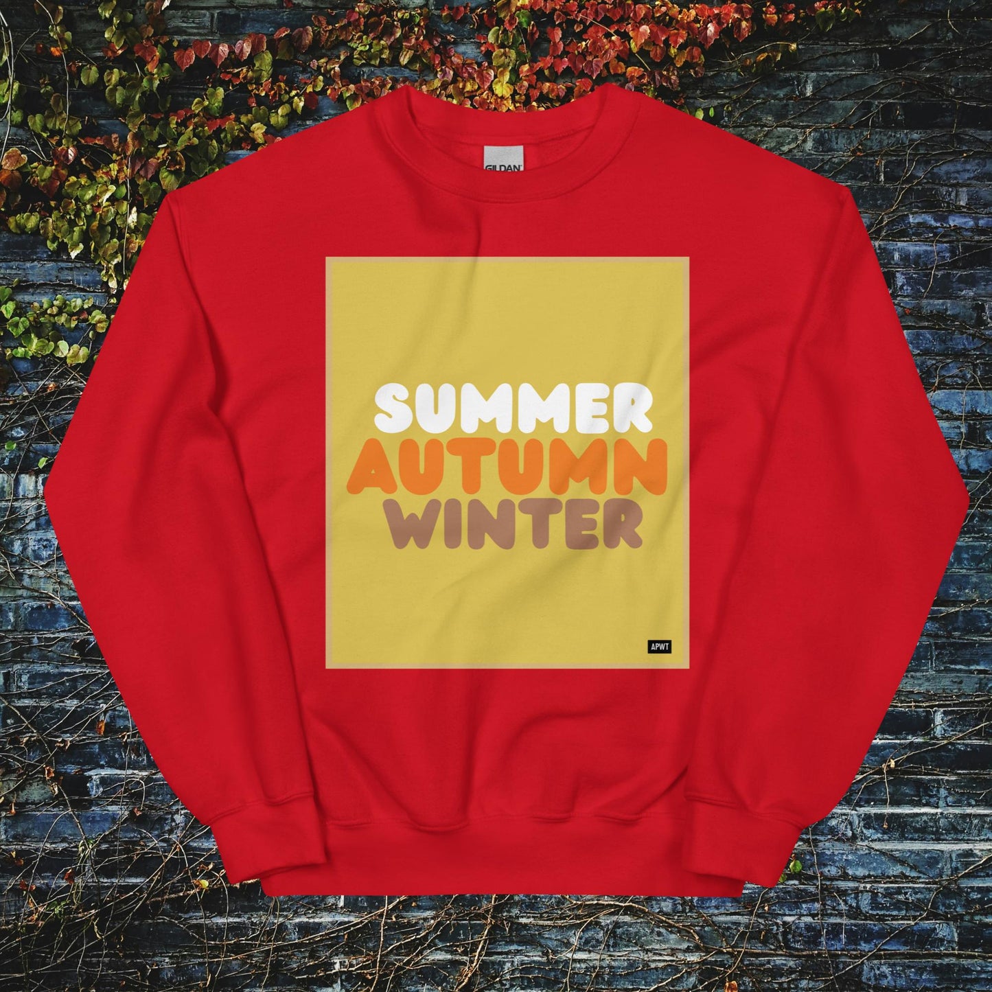 Autumn in Yellow Unisex Crew Neck Sweatshirt - Available in Assorted Colors