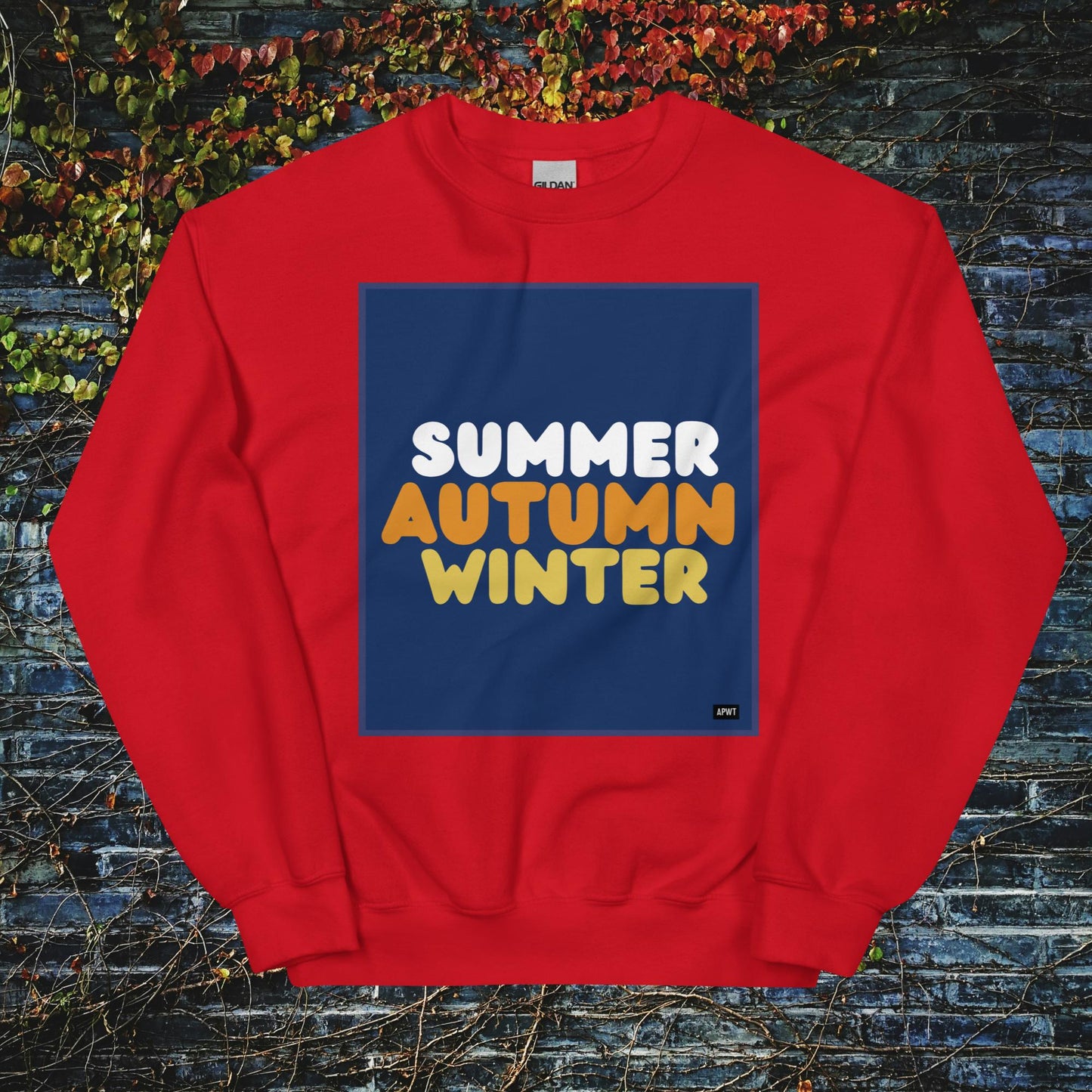 Autumn in Blue Unisex Crew Neck Sweatshirt - Available in Assorted Colors