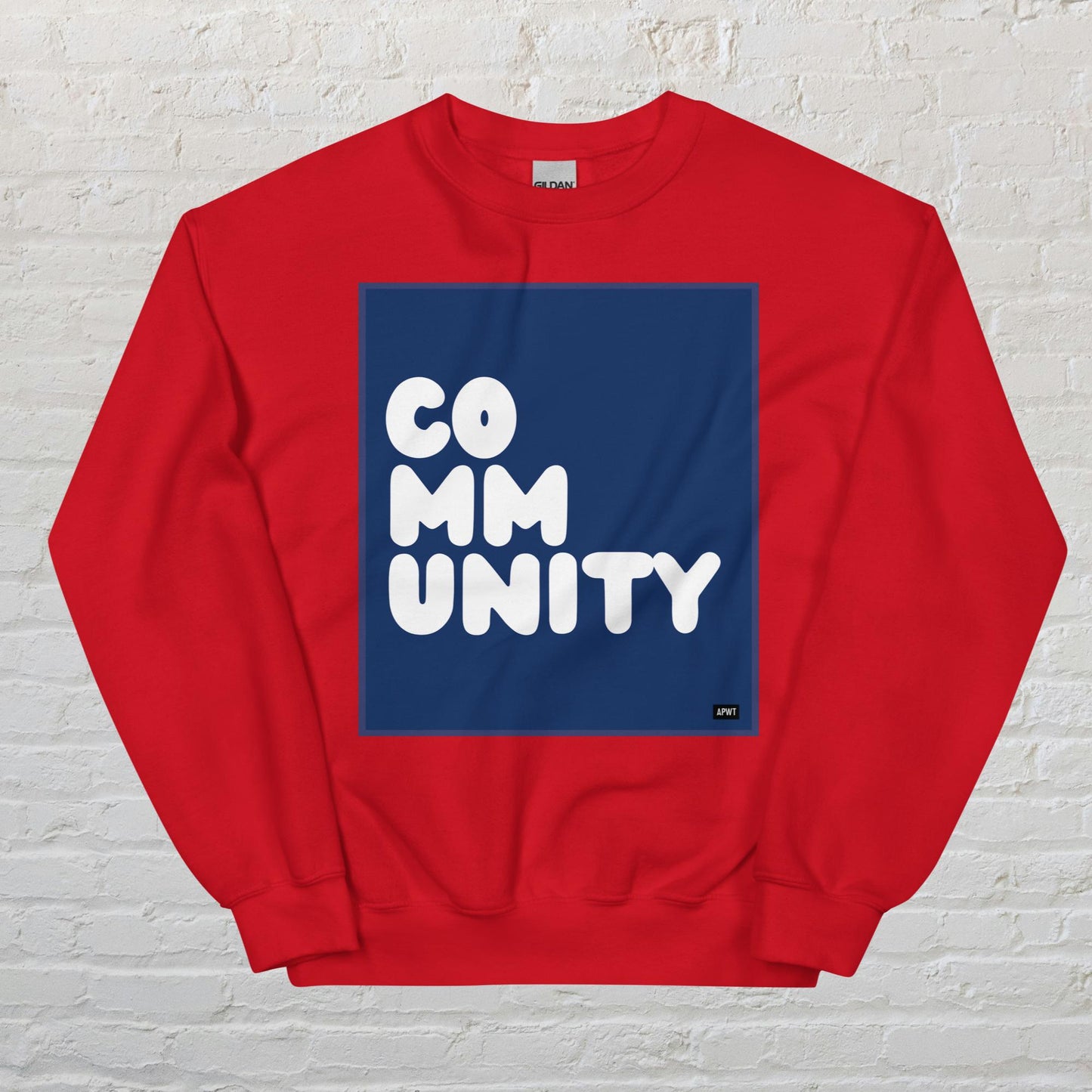 A Community in Dark Blue Unisex Crew Neck Sweatshirt