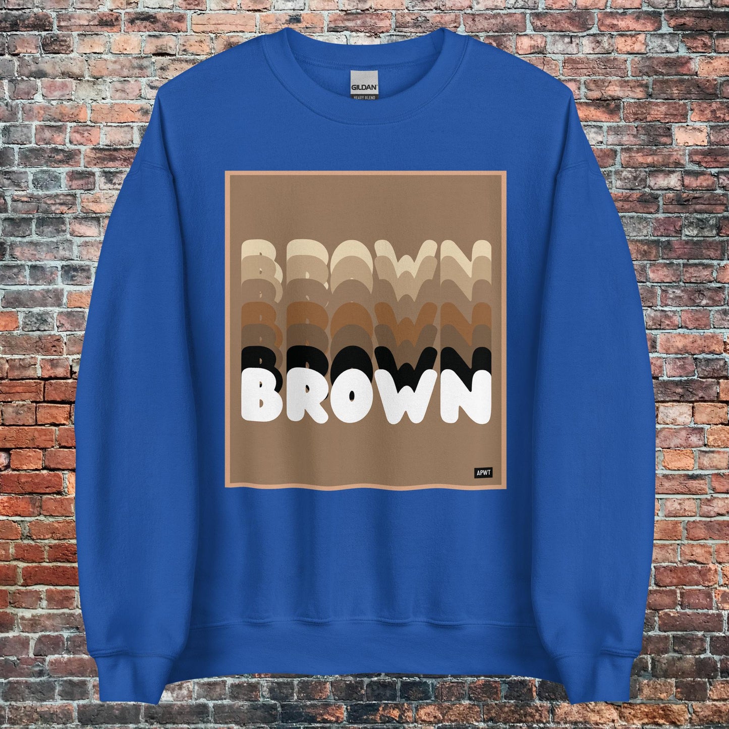 Shades in Brown Unisex Crew Neck Sweatshirt - Available in Assorted Colors