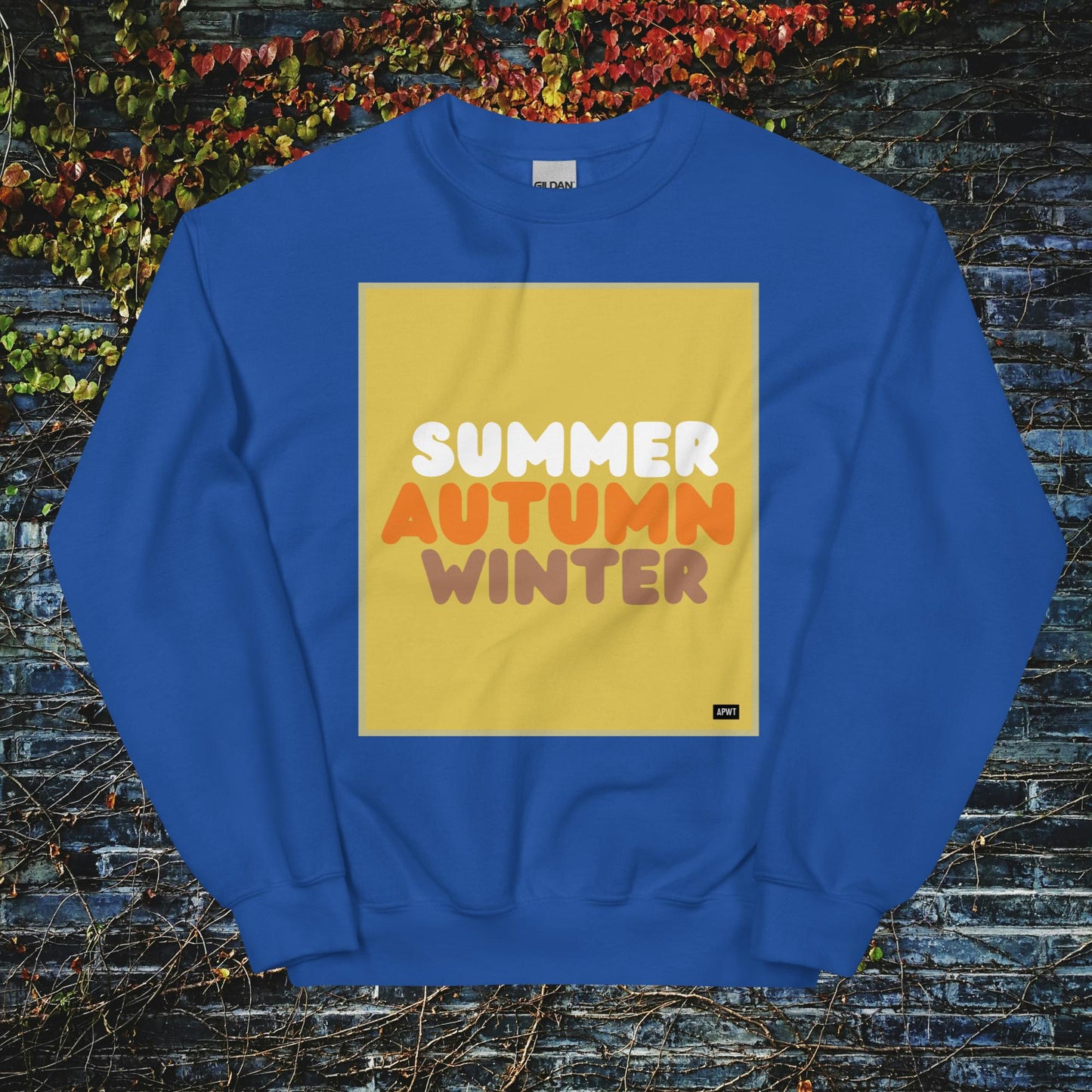 Autumn in Yellow Unisex Crew Neck Sweatshirt - Available in Assorted Colors