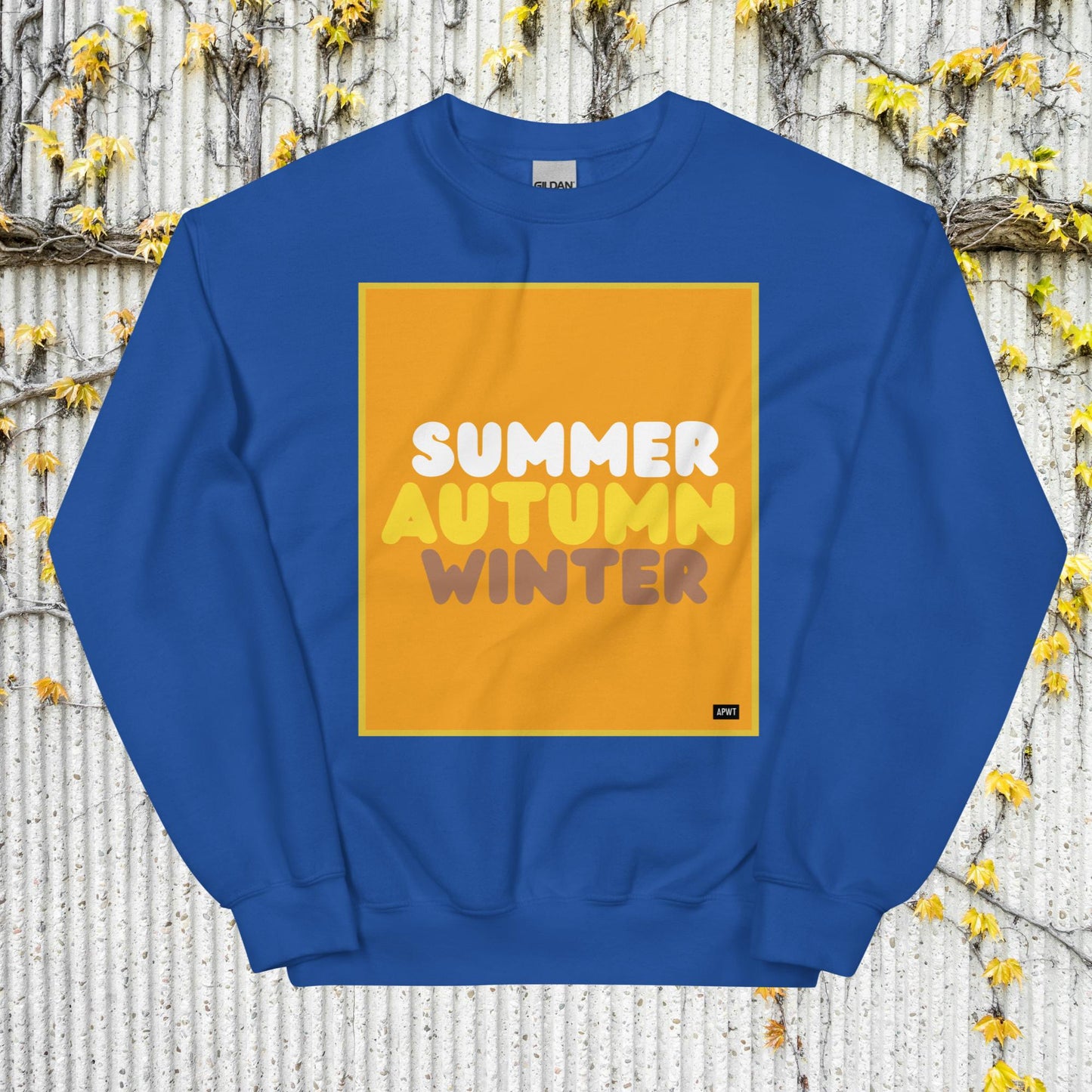 Autumn in Orange Unisex Crew Neck Sweatshirt - Available in Assorted Colors