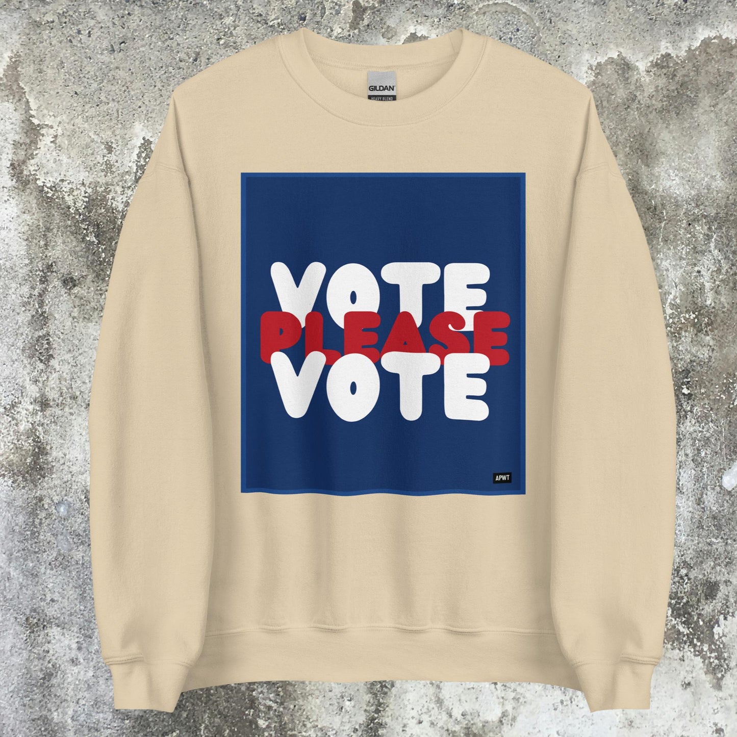 Please Vote Unisex Crew Neck Sweatshirt - Available in Assorted Colors