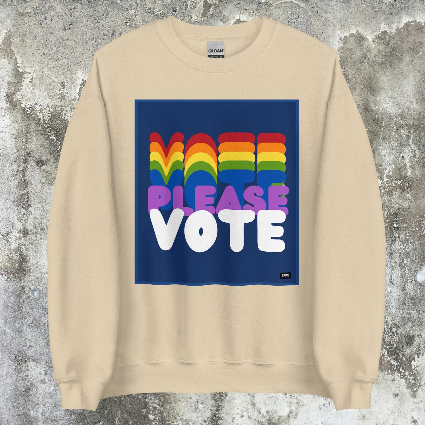 Please Vote in Color Unisex Crew Neck Sweatshirt - Available in Assorted Colors
