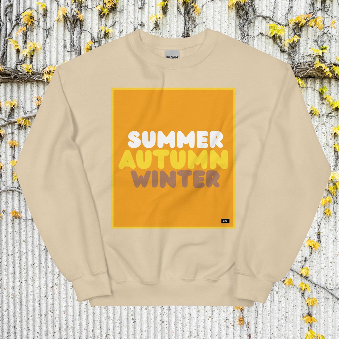 Autumn in Orange Unisex Crew Neck Sweatshirt - Available in Assorted Colors