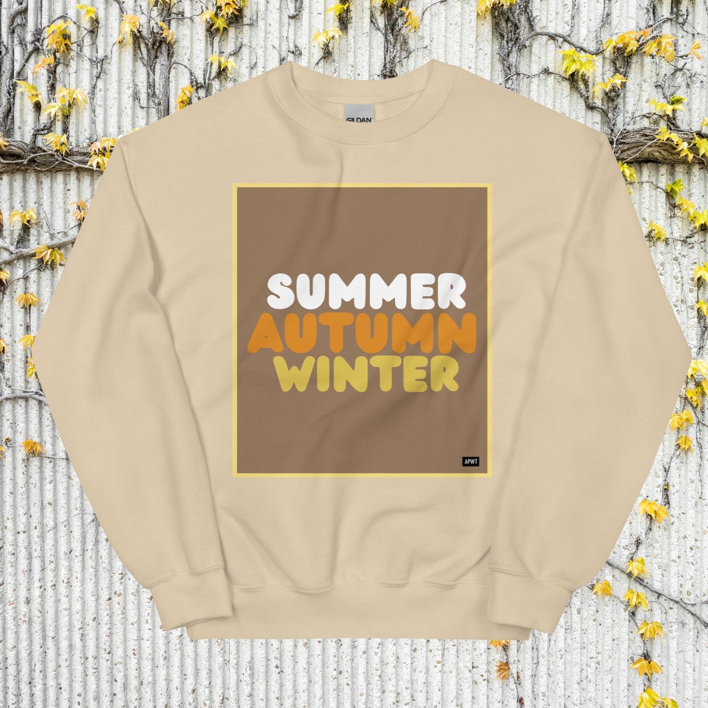 Autumn in Brown Unisex Crew Neck Sweatshirt - Available in Assorted Colors