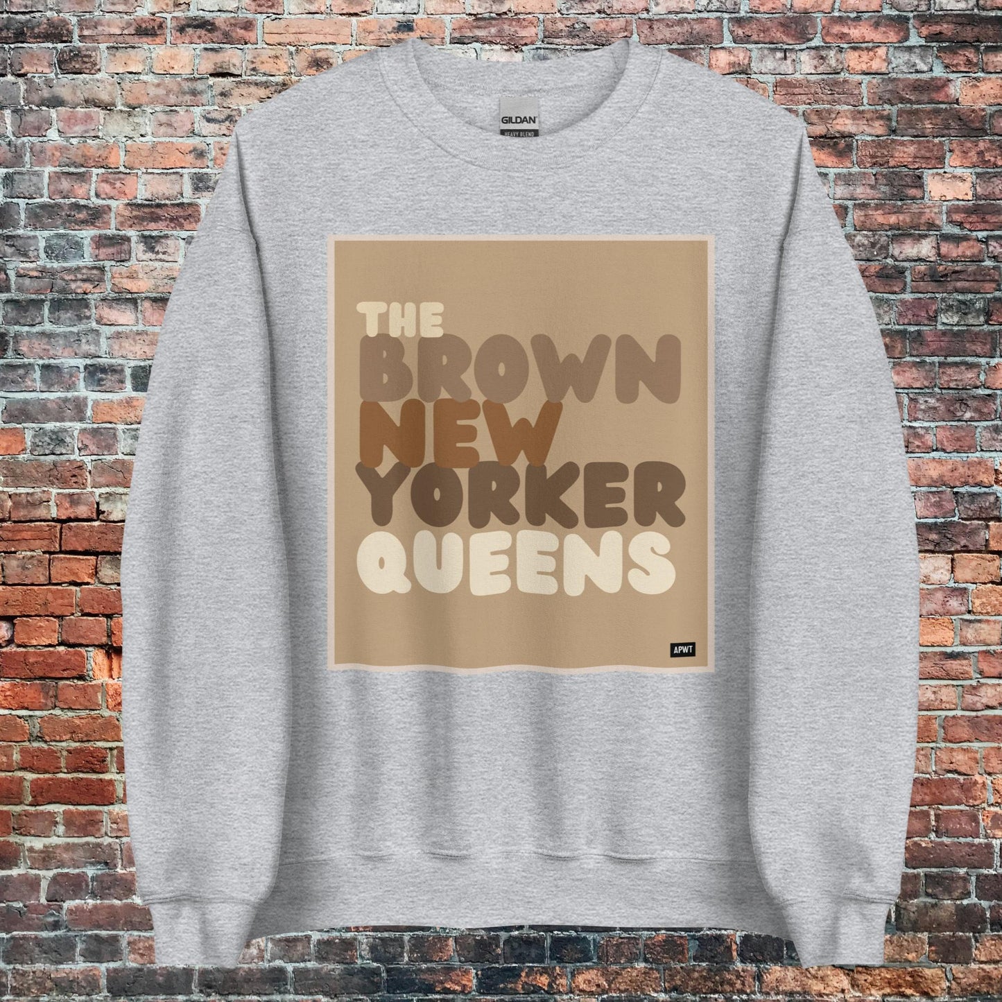 The Brown New Yorker Queens Unisex Crew Neck Sweatshirt - Available in Assorted Color