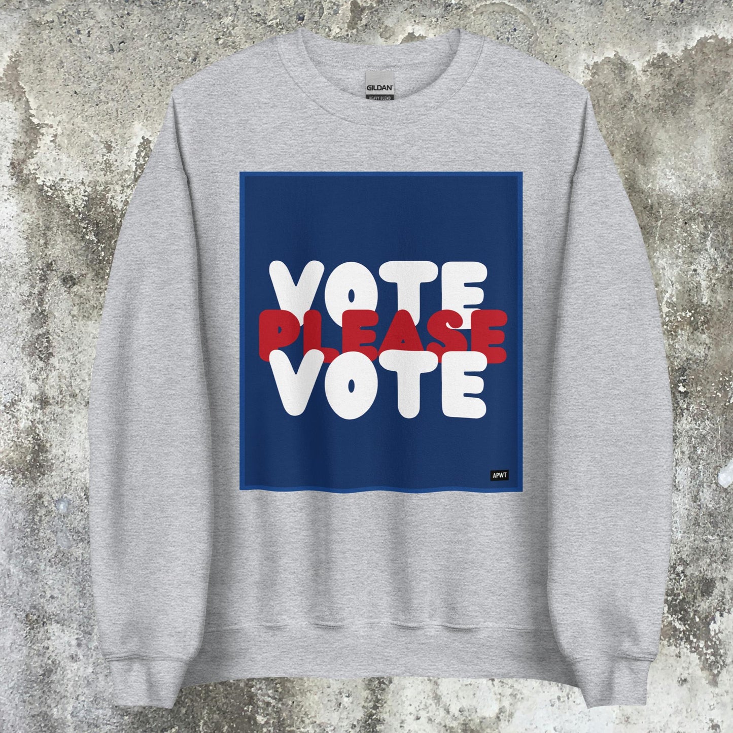 Please Vote Unisex Crew Neck Sweatshirt - Available in Assorted Colors