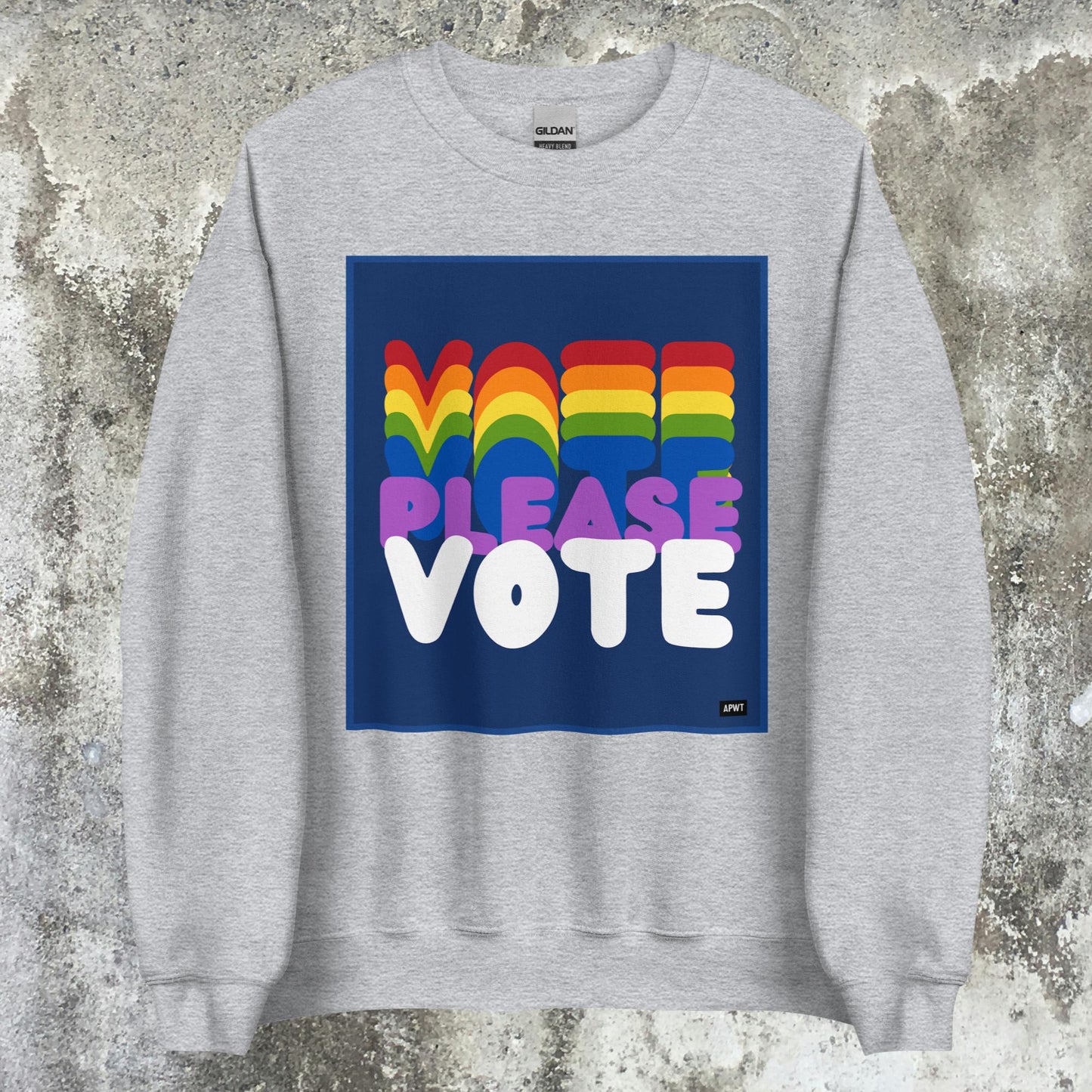 Please Vote in Color Unisex Crew Neck Sweatshirt - Available in Assorted Colors