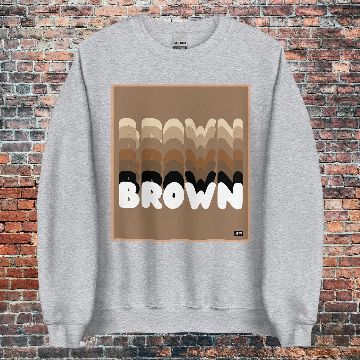 Shades in Brown Unisex Crew Neck Sweatshirt - Available in Assorted Colors