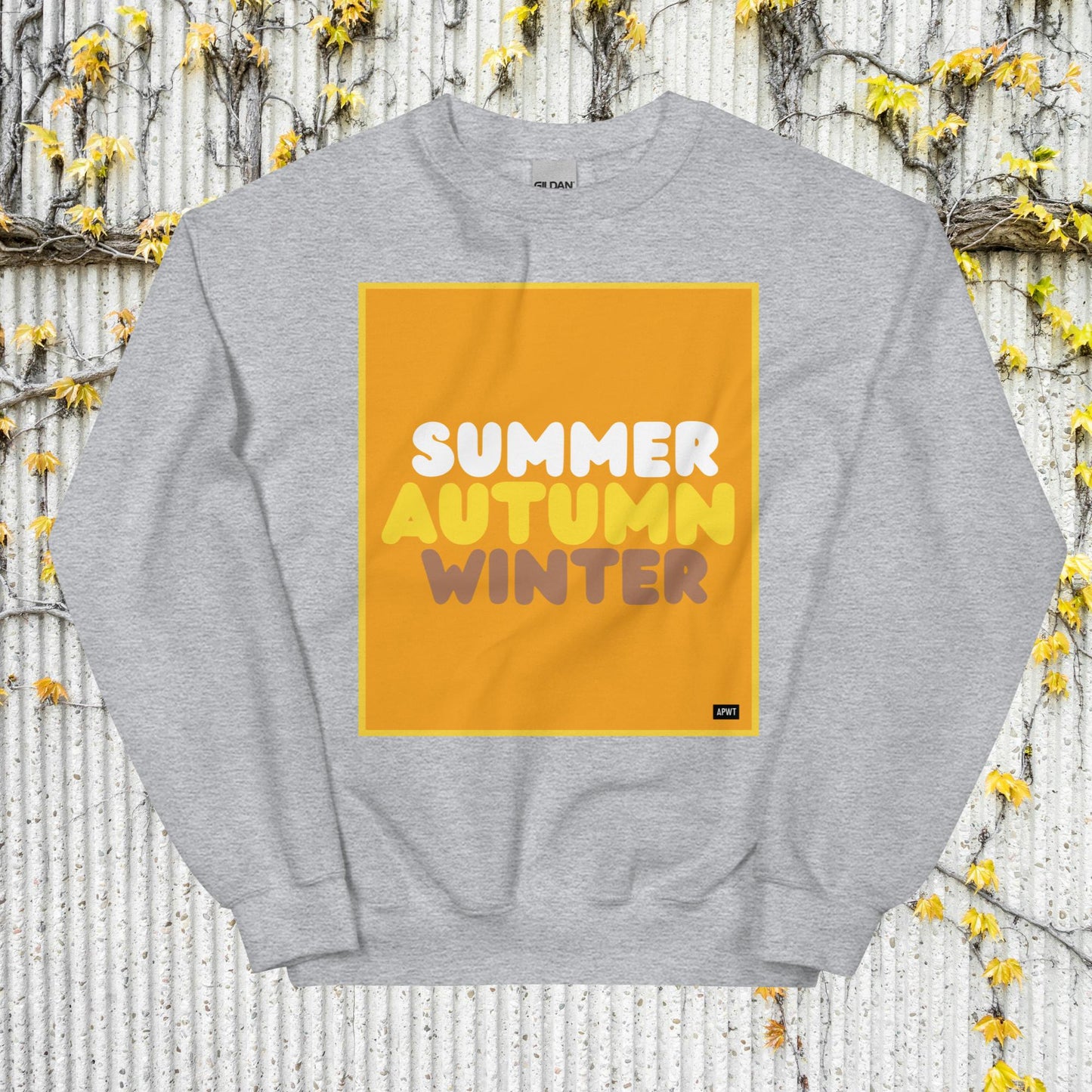 Autumn in Orange Unisex Crew Neck Sweatshirt - Available in Assorted Colors
