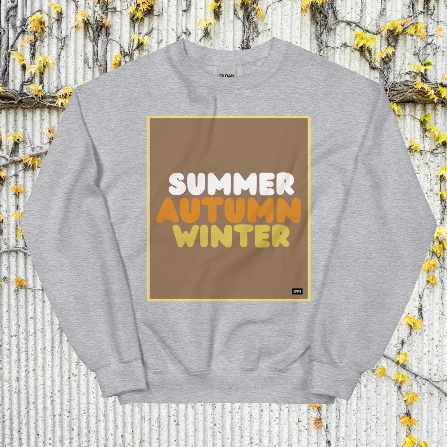 Autumn in Brown Unisex Crew Neck Sweatshirt - Available in Assorted Colors