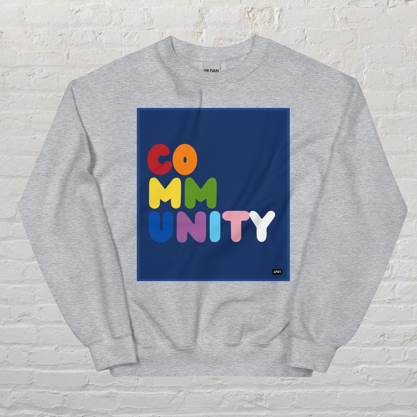 Rainbow Community Unisex Crew Neck Sweatshirt - Available in Assorted Colors