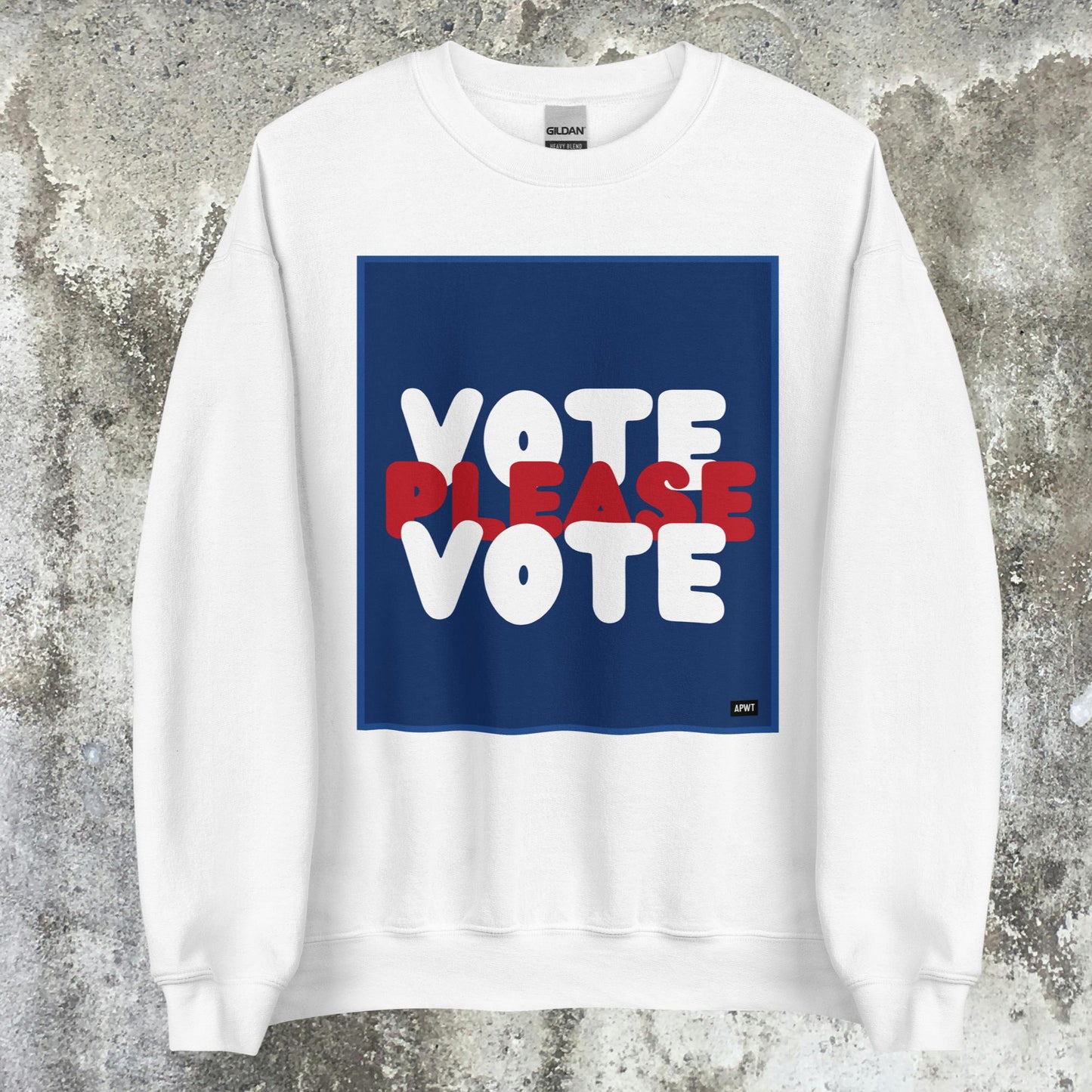 Please Vote Unisex Crew Neck Sweatshirt - Available in Assorted Colors