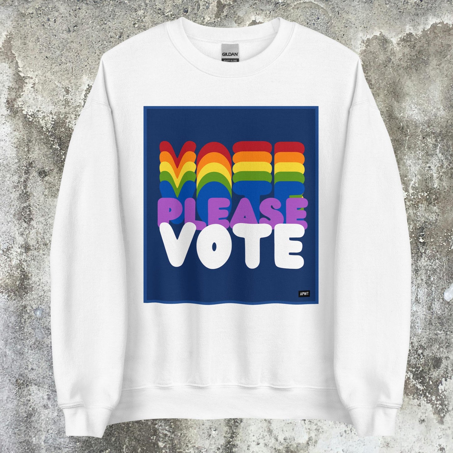 Please Vote in Color Unisex Crew Neck Sweatshirt - Available in Assorted Colors